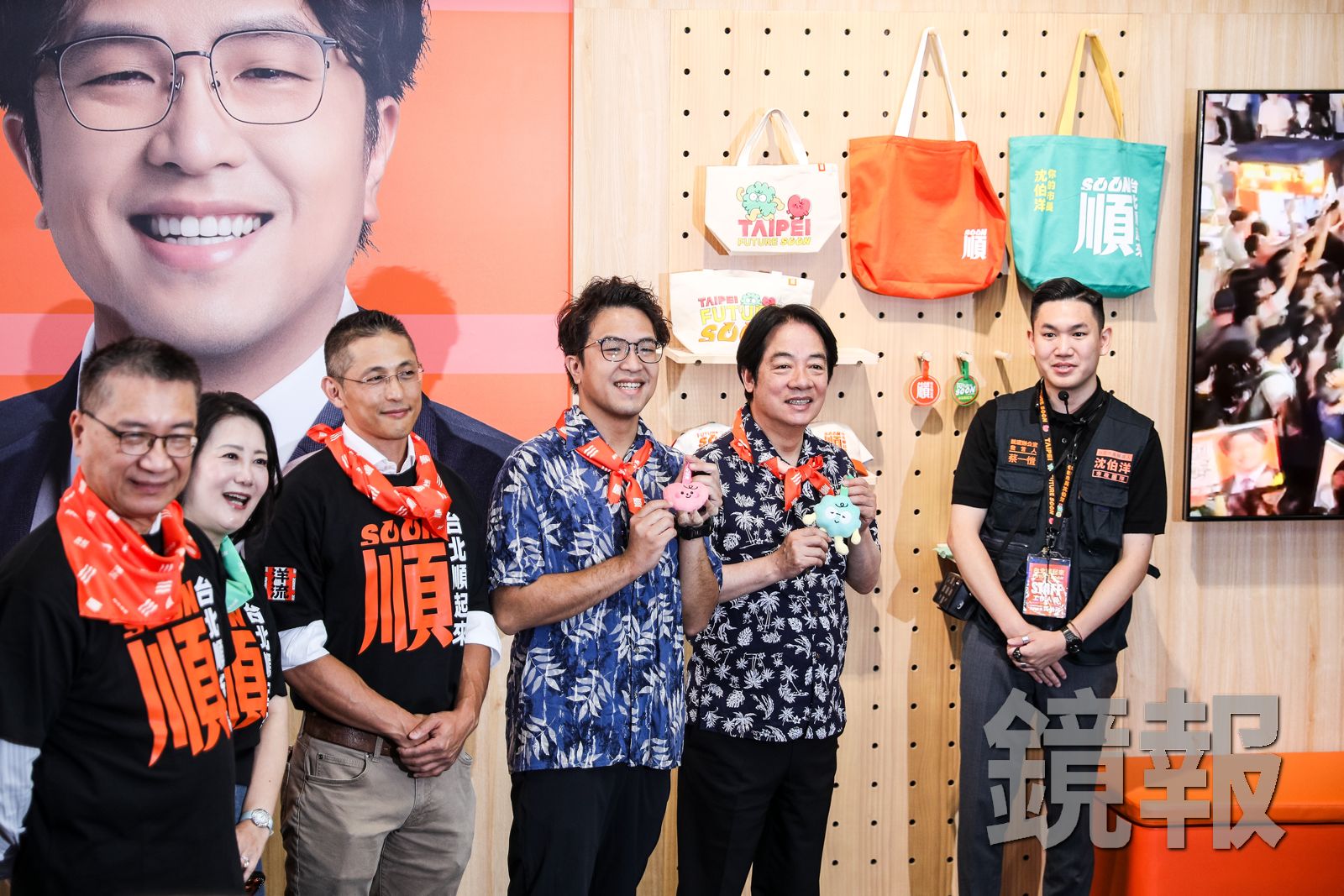 壯闊台灣創辦人吳怡農擔任沈伯洋競總副主委,首度與沈伯洋合體出席活動。攝影鄒保祥