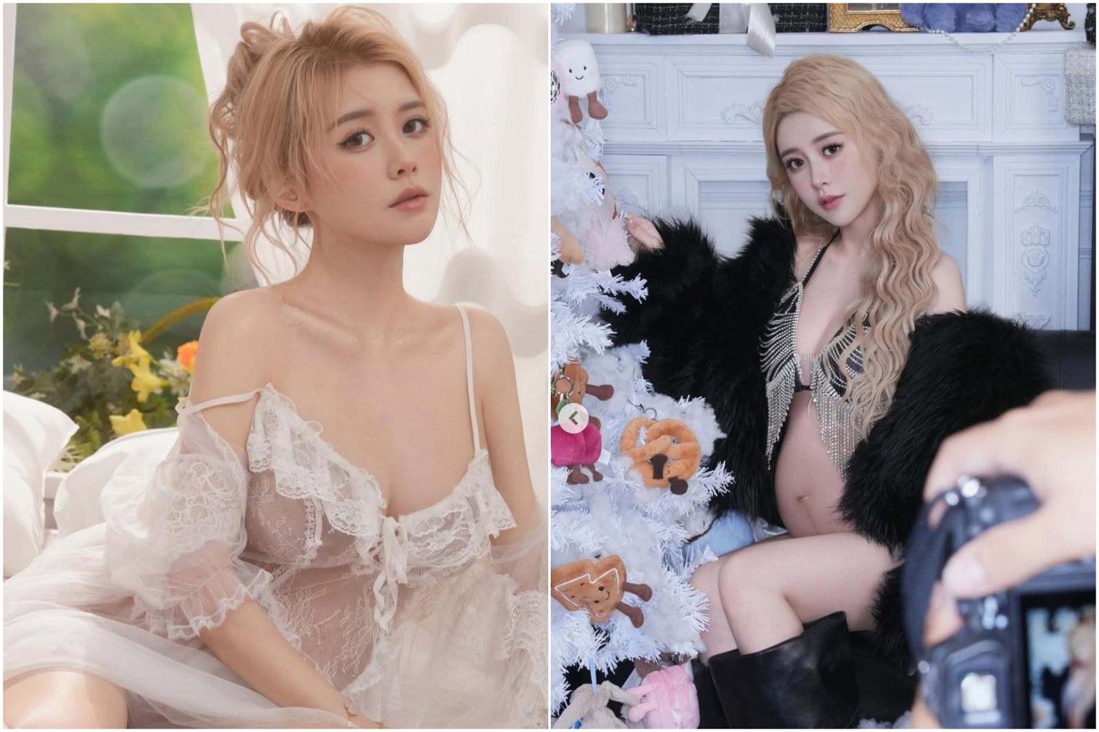 饅頭媽分享火辣孕婦寫真照。翻攝IG @shin_0604