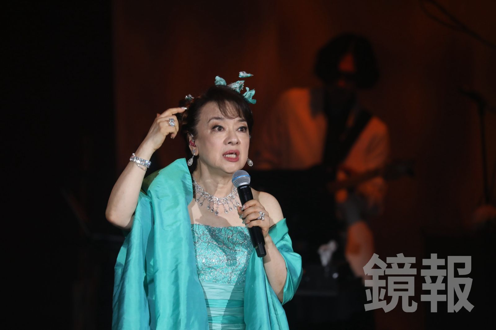 翁倩玉出道60週年演唱會,以中、英、日、台4種語言演唱20首歌曲。林煒凱攝影