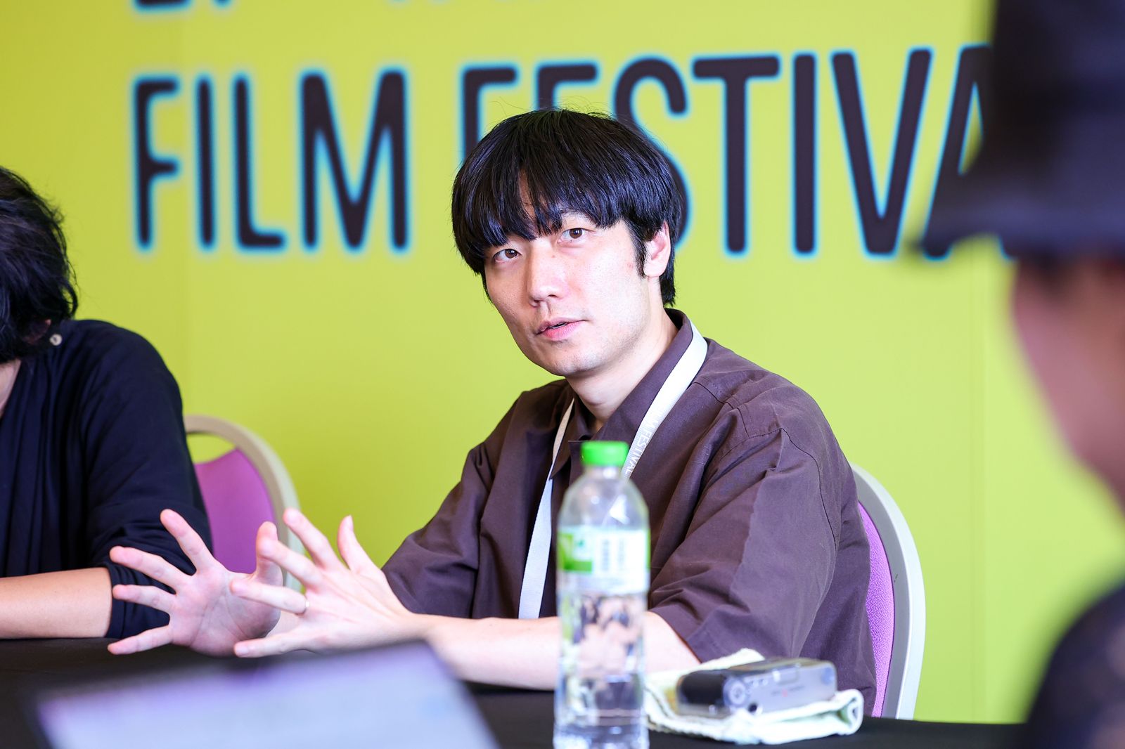 奥山由之參加台北電影節茶敘分享《長椅小情歌》創作歷程與拍攝趣事。台北電影節提供