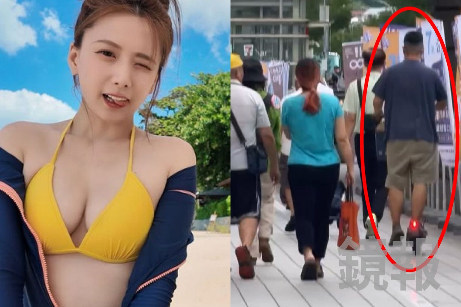 獨家/解婕翎遭電動滑板車從後撞傷!騎士這動作全網炸鍋 她怒批「我害他跌倒?」
