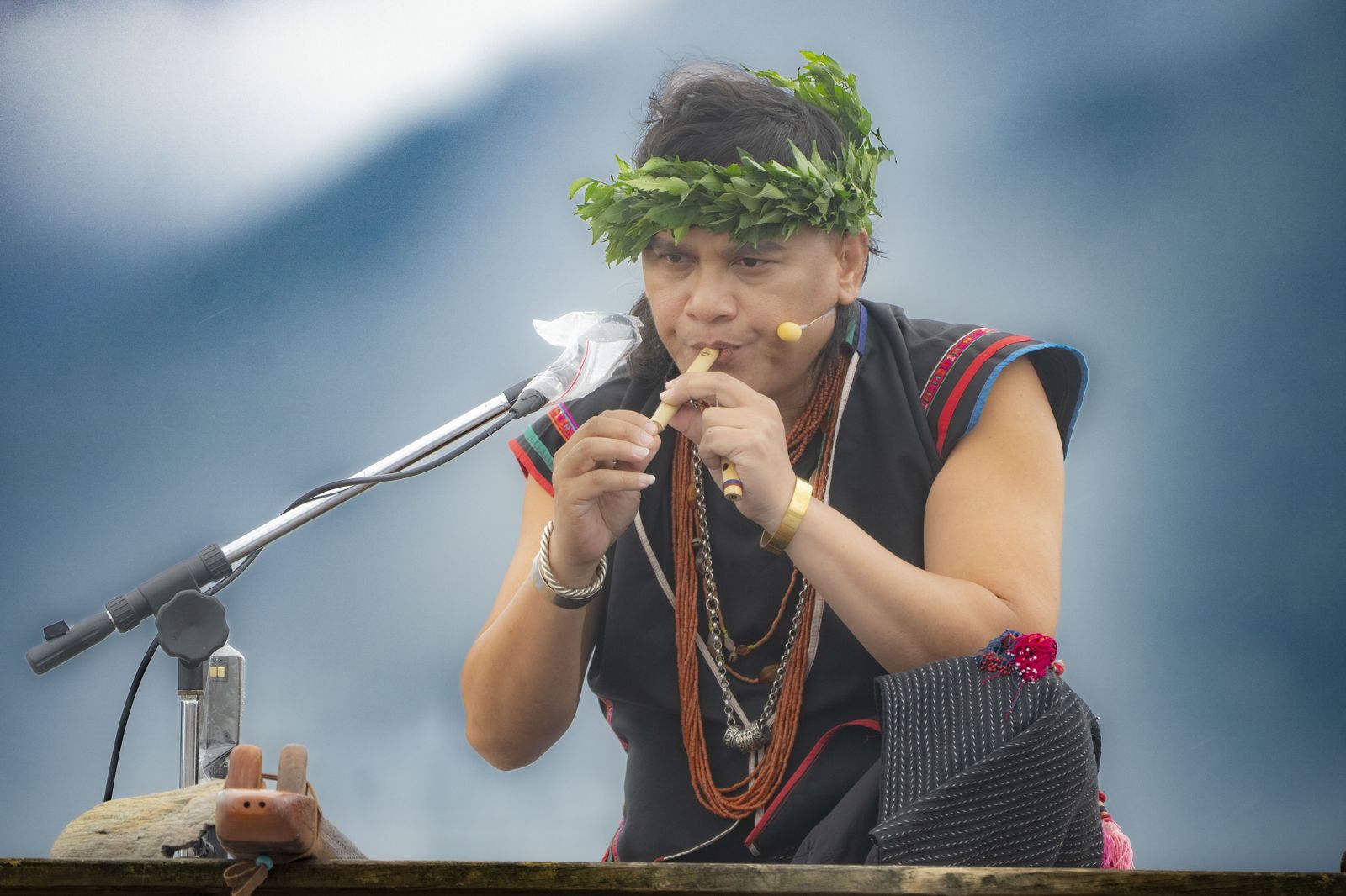 桑布伊表示，部落有許多生活智慧，都在提醒每個人要感謝大自然。台灣好基金會提供，攝影劉振祥