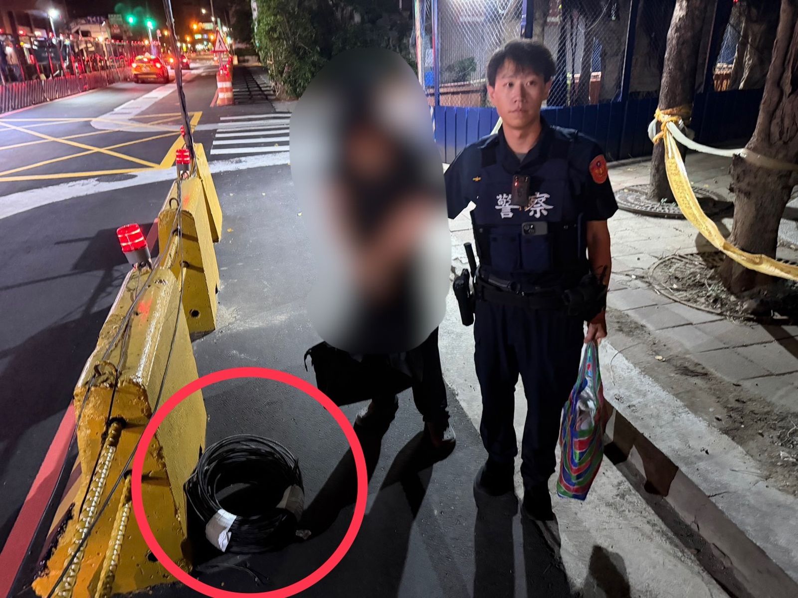 4天偷2次!賊盯上北捷工地電纜線 凌晨提一捆想跑遭警鷹眼秒逮