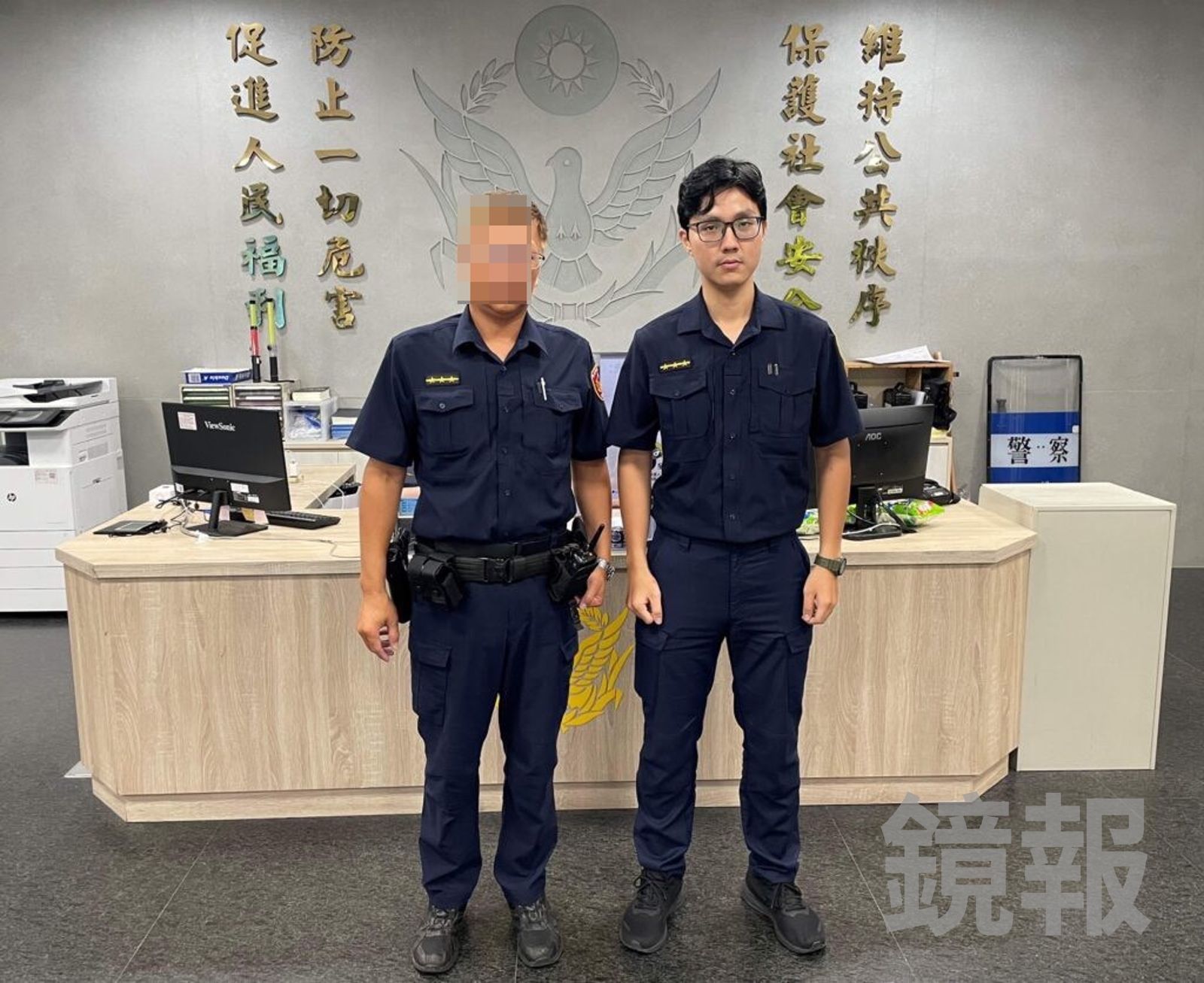 士林分局社子所員警應傑處理車輛違停未開單,官司纏身3年。