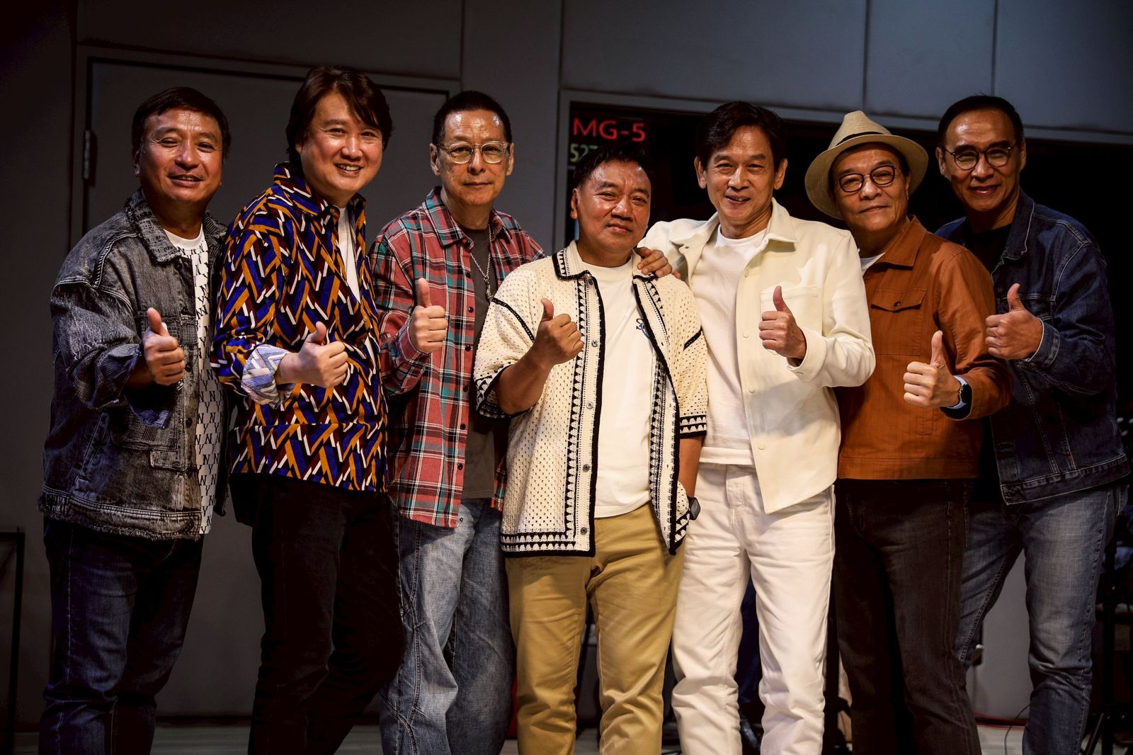 民歌50高峰會參演眾歌手31日齊聚練團。鄒保祥攝