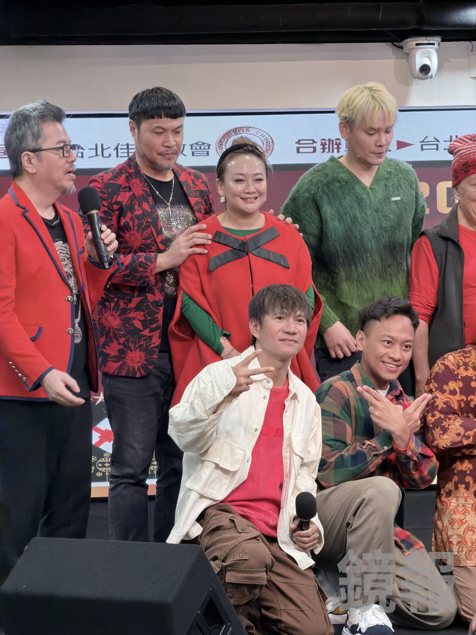 陳致遠、林秀琴出席聖誕活動。潘佳琪攝