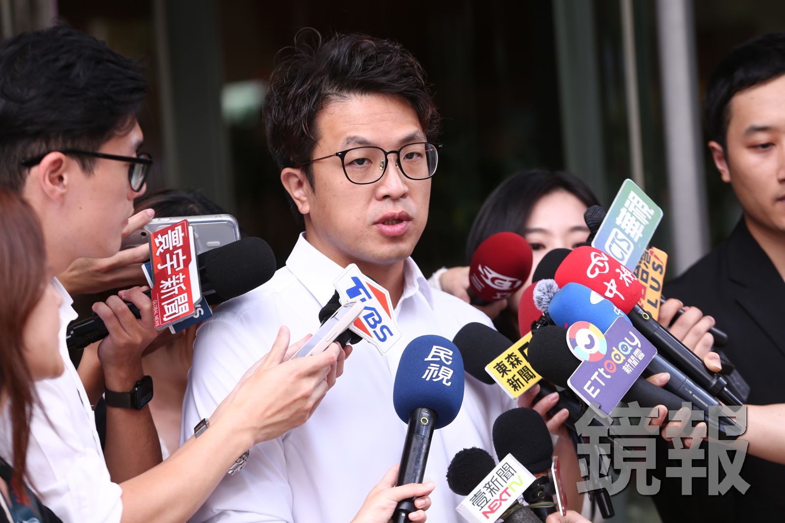 民進黨台北市長參選人沈伯洋說,民進黨在台北市是永遠的挑戰者,從歷史來看在這裡選舉都不是這麼樂觀。攝影李鍾泉
