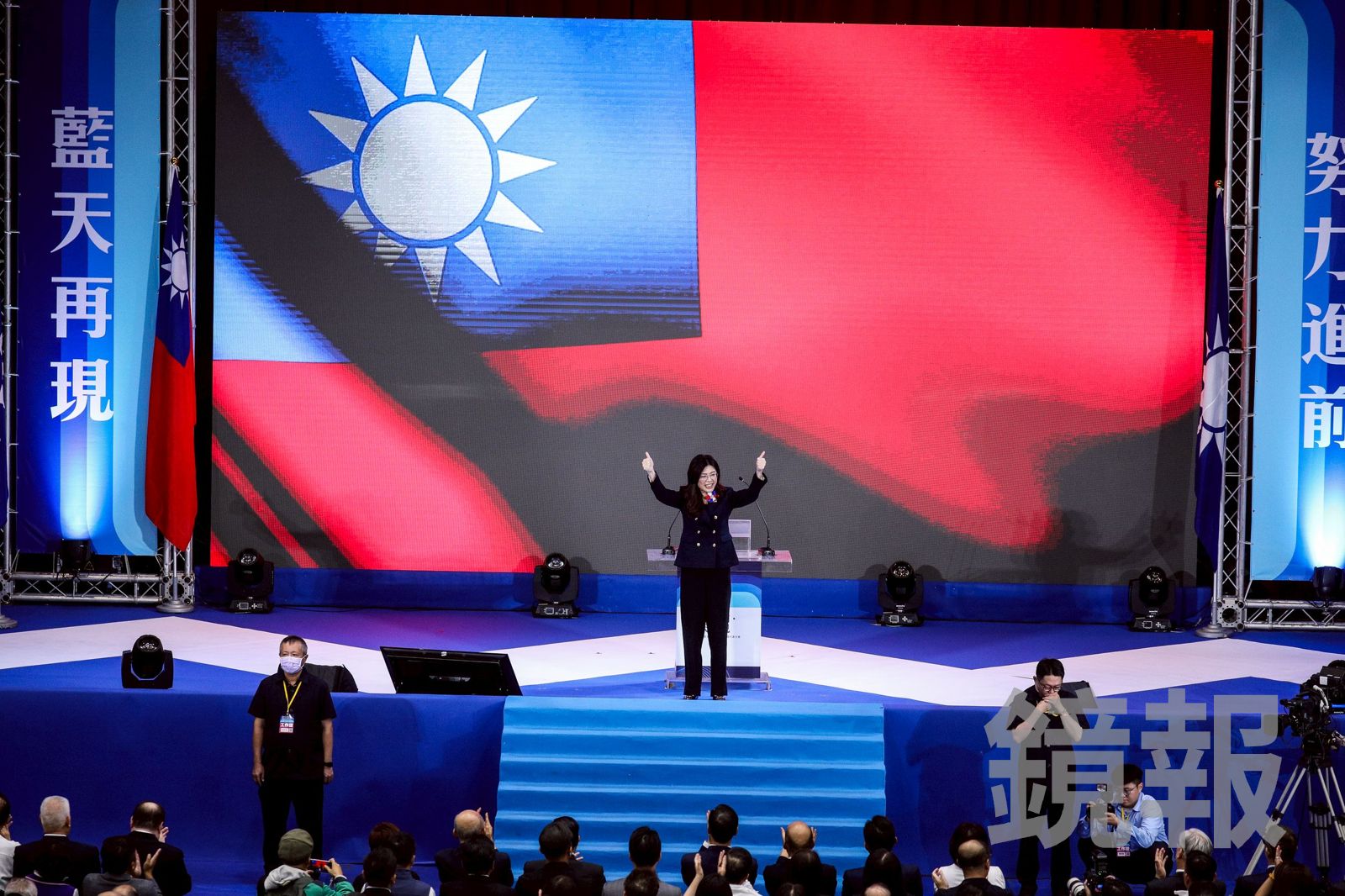 鄭麗文今天就任國民黨主席。(圖/鄒保祥攝)