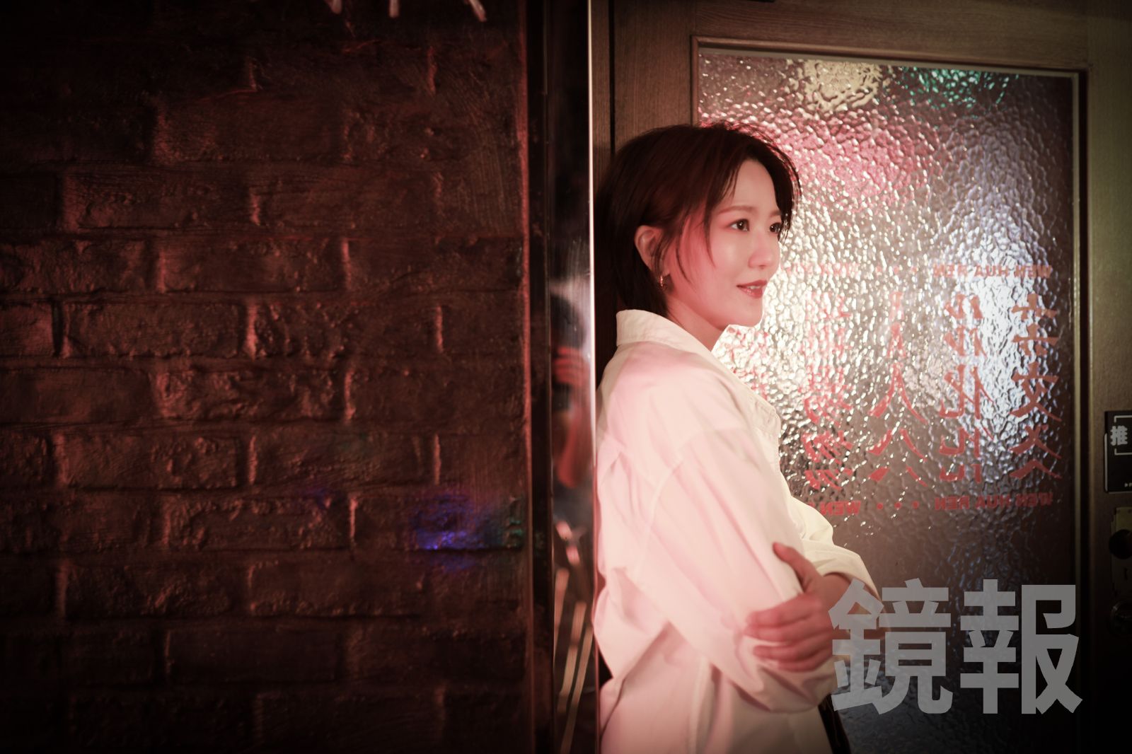 蔡淳佳和老公經營眼鏡店。劉耀勻攝