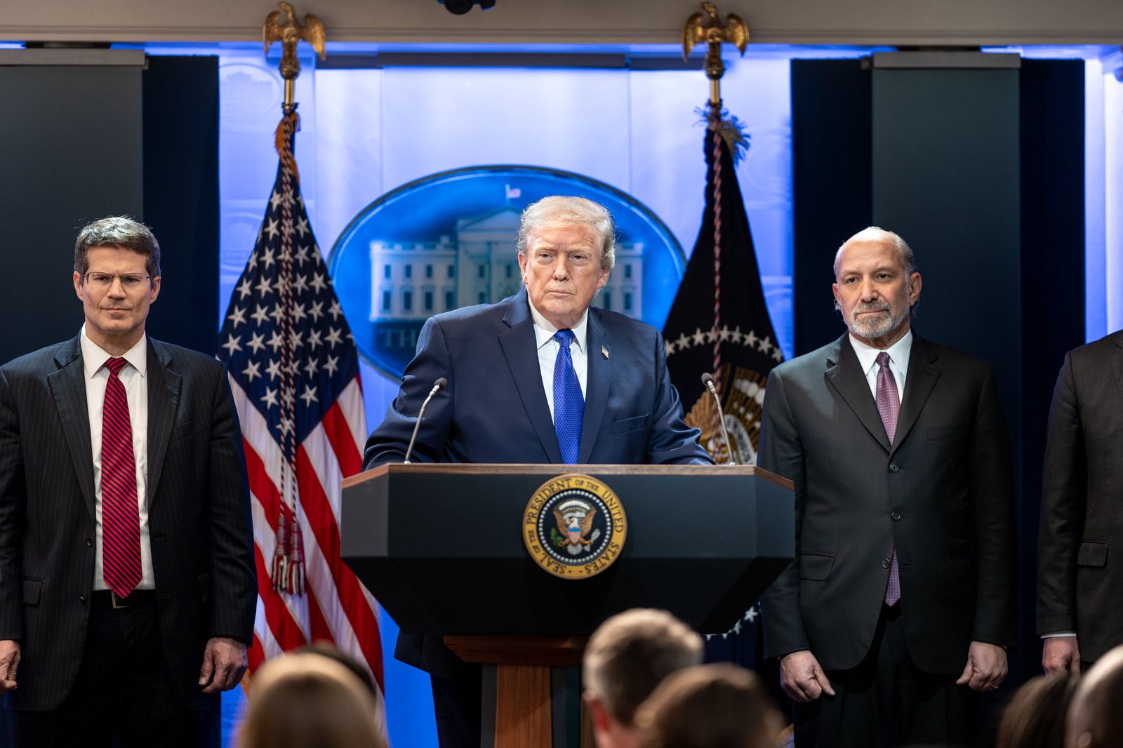 20日,川普總統就最高法院有關關稅的裁決發表講話。 圖/美國白宮flickr