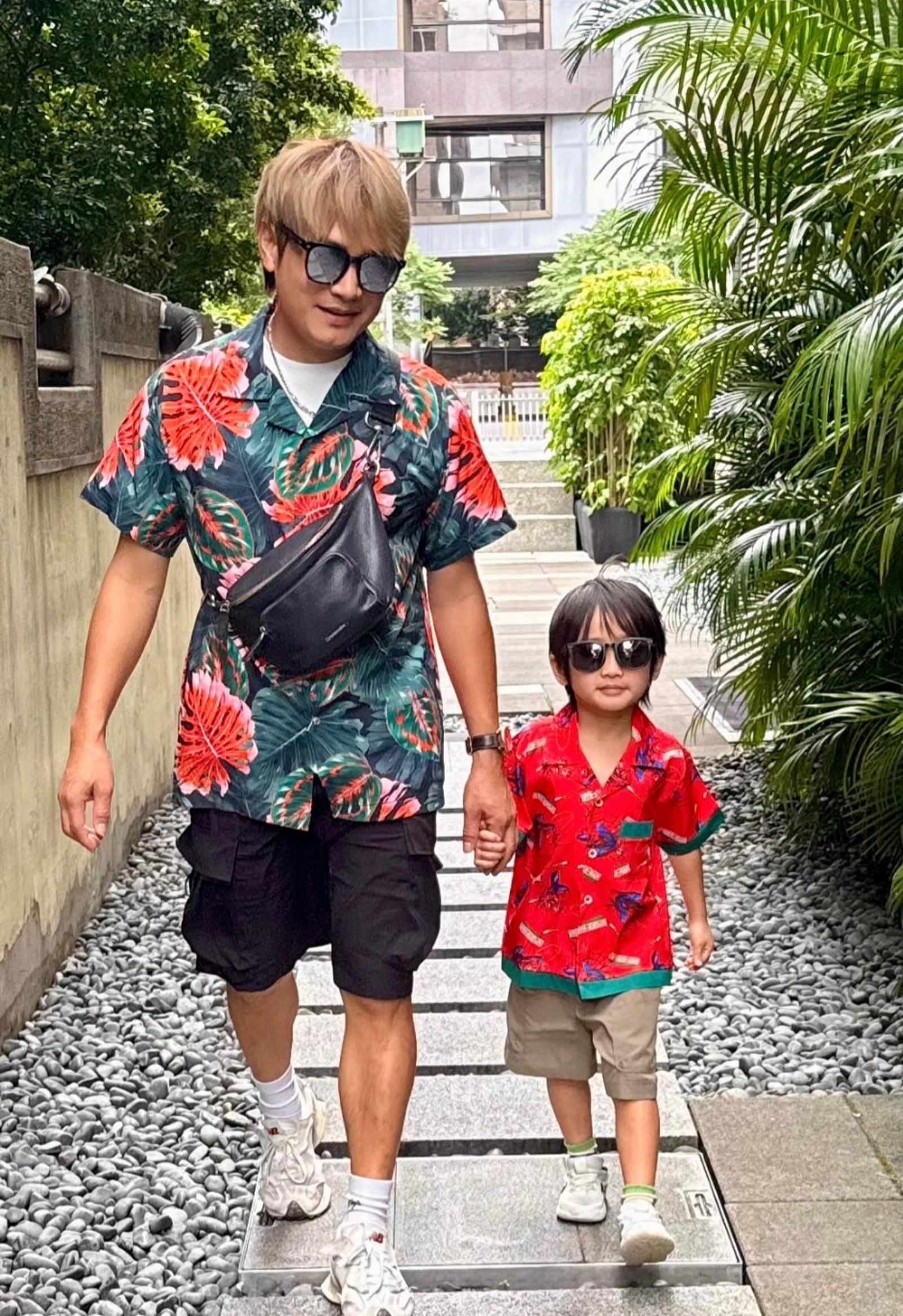 羅文裕經常抽空陪伴孩子。翻攝wing_okok IG