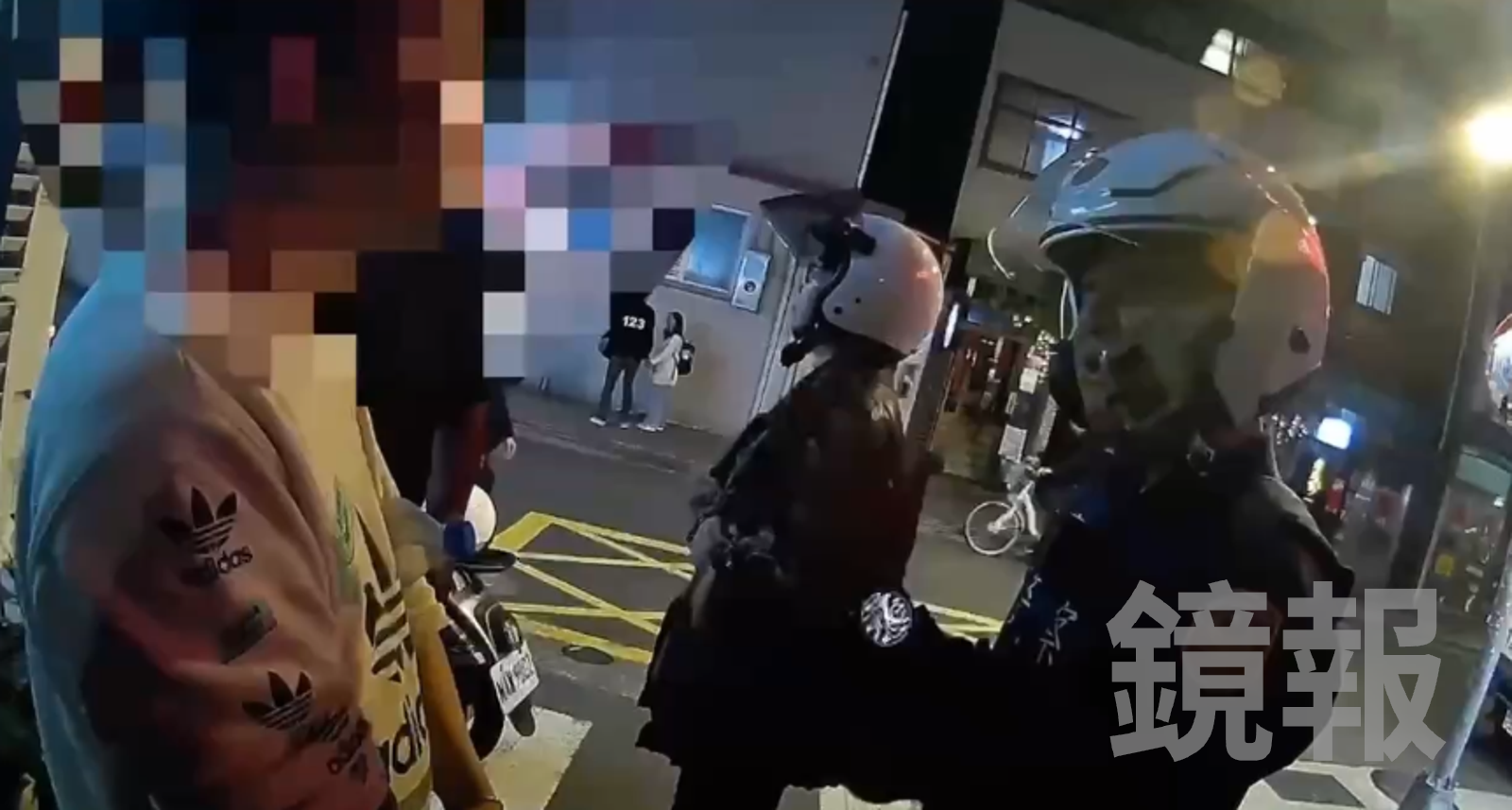 張男落網畫面。翻攝畫面