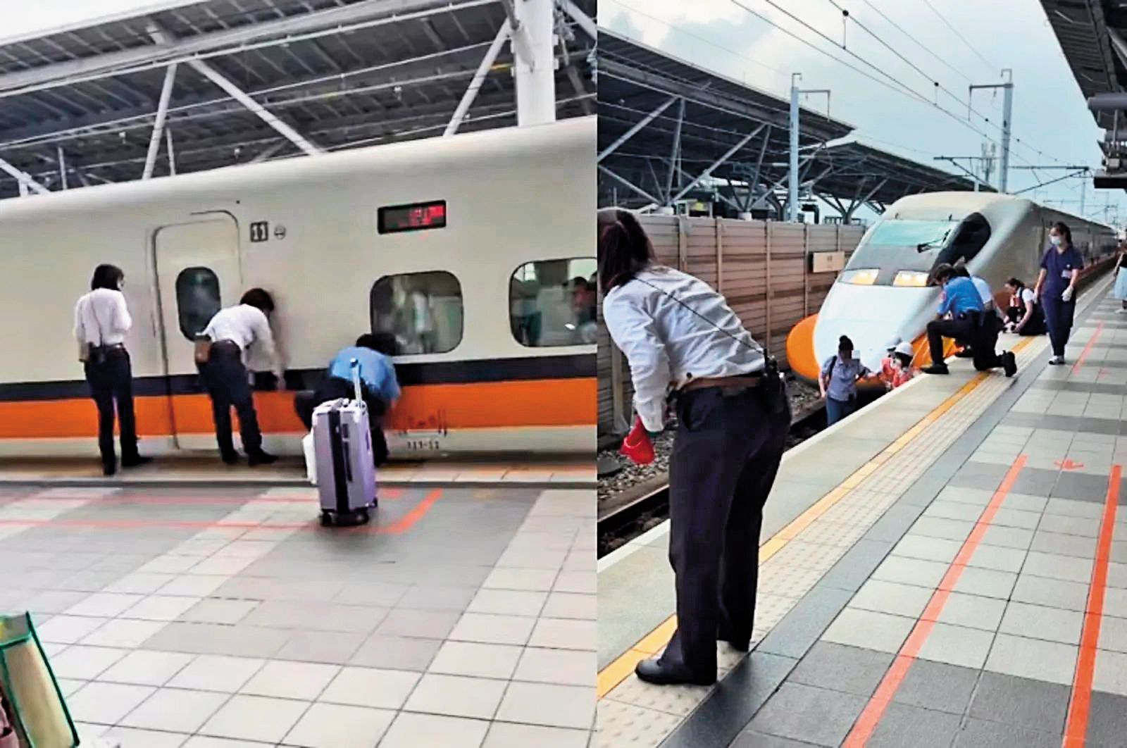 井雲蓉丈夫替他購買高額保險,上個月曾在高鐵站不慎落軌,如今看起來令人毛骨悚然。圖/翻攝畫面