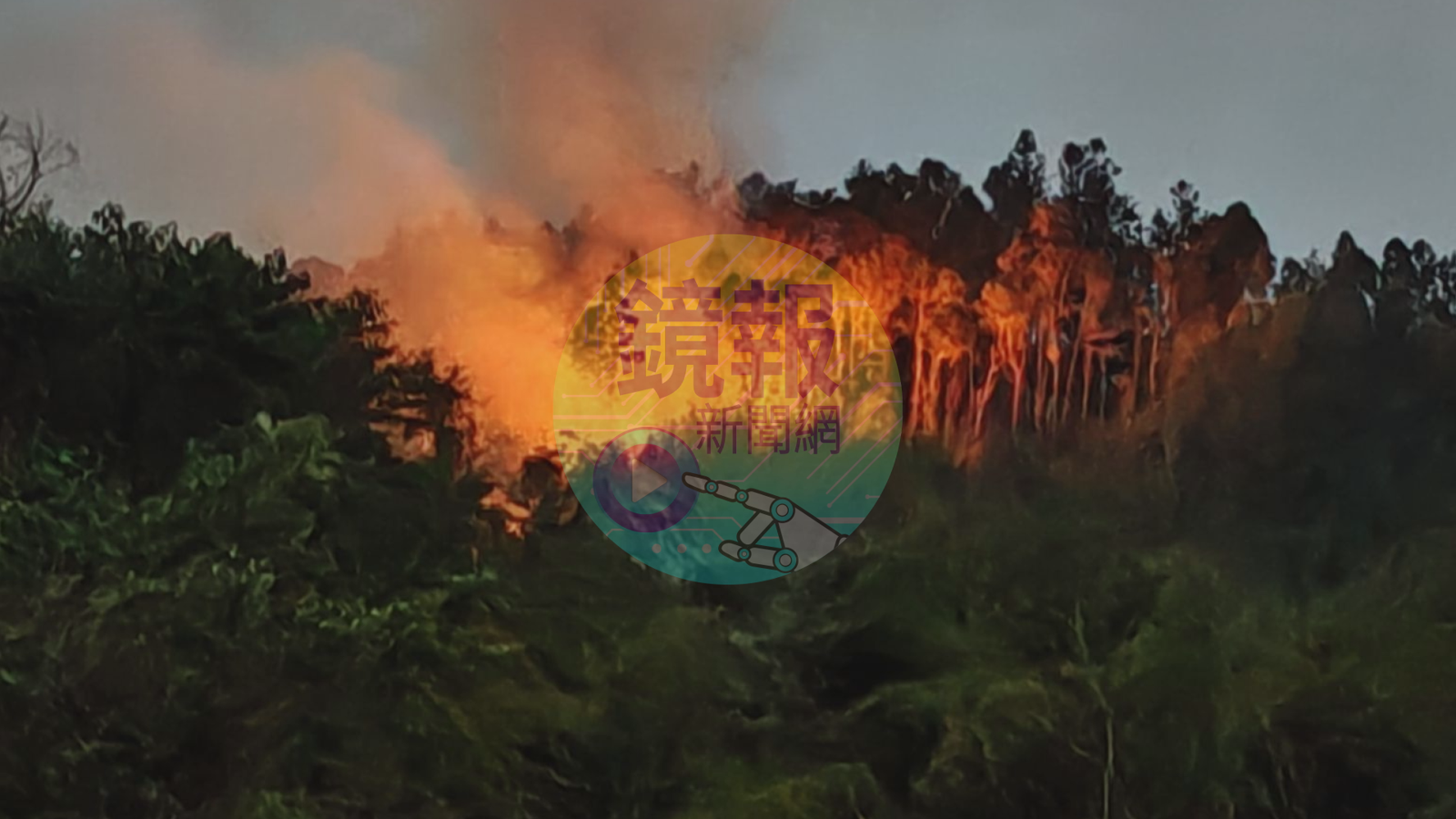 台版嵐山陷火劫！雲林石壁延燒8公頃看不見盡頭　現場驚見汽油桶疑人為