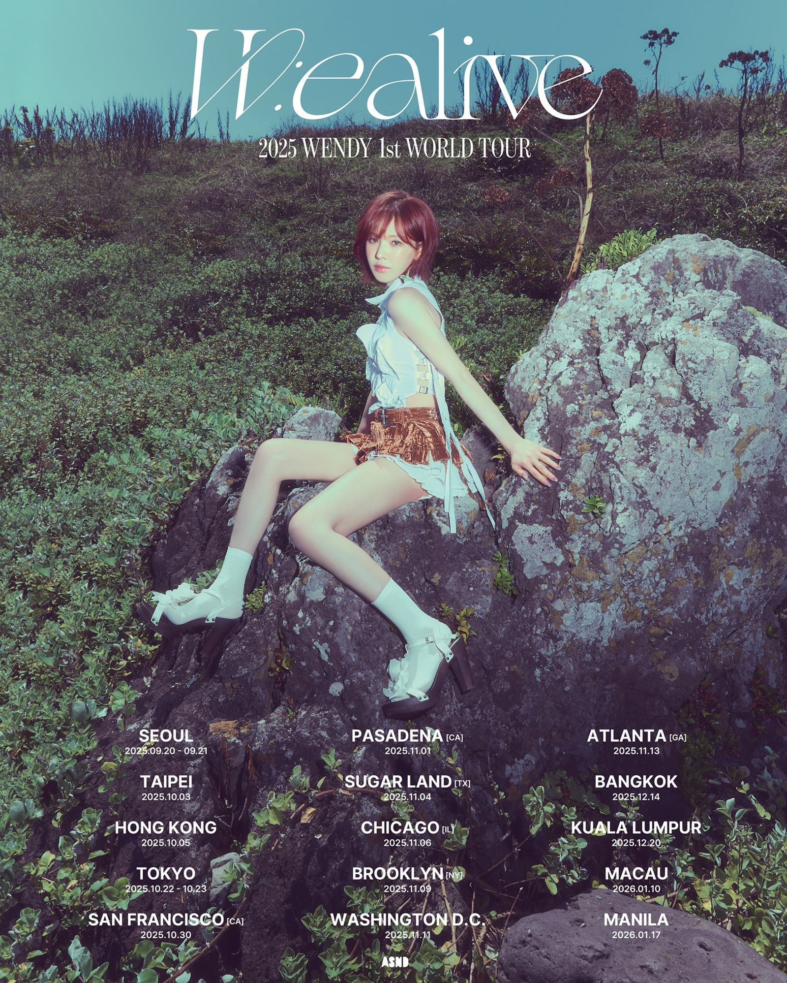 WENDY個人巡迴海外首站在台北。翻攝Instagram @todayis_wendy