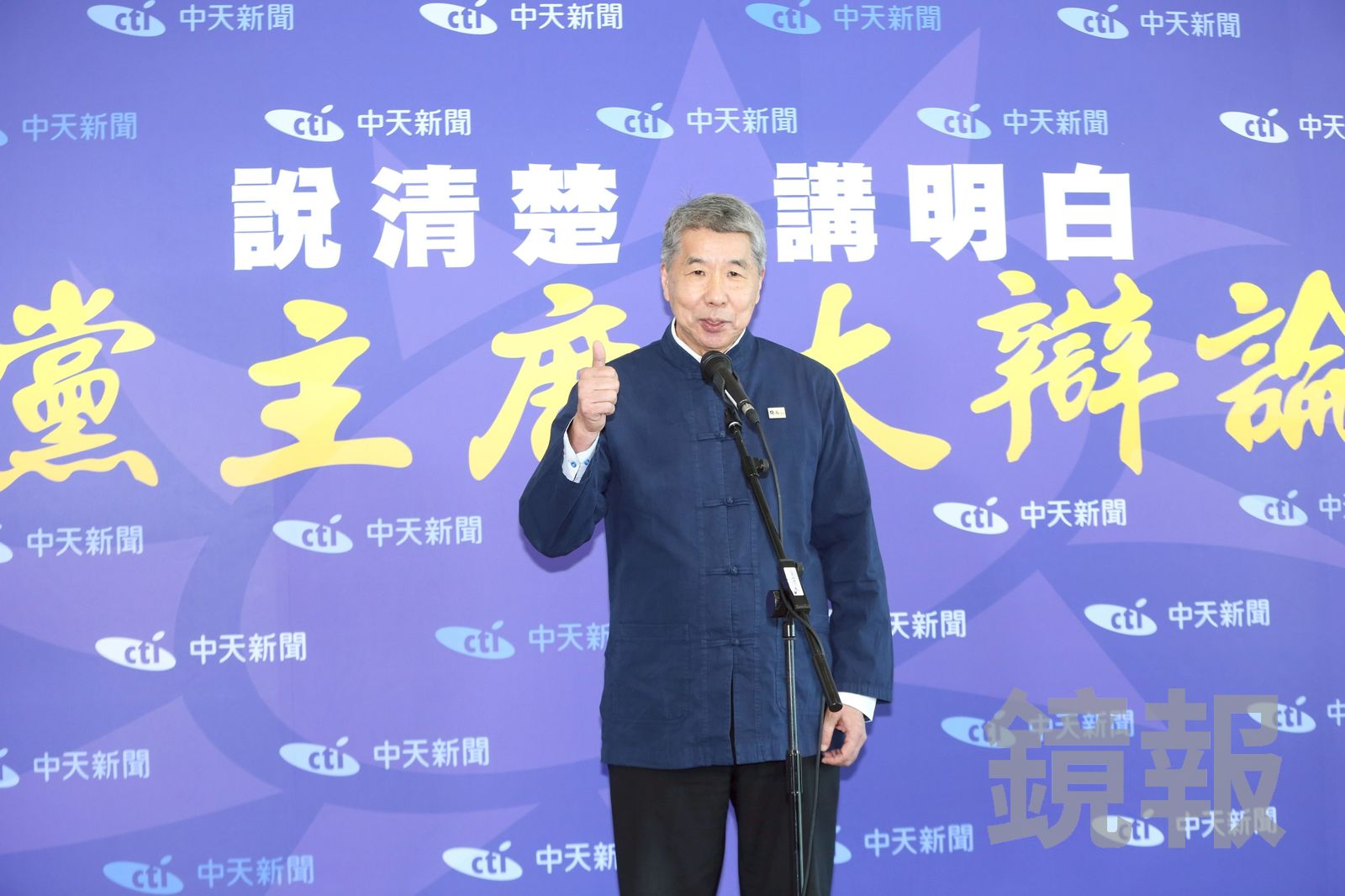 張亞中說，自己尊重地方力量，但要堅持制度，且主張以理念領導地方派系。（圖／李鍾泉攝）