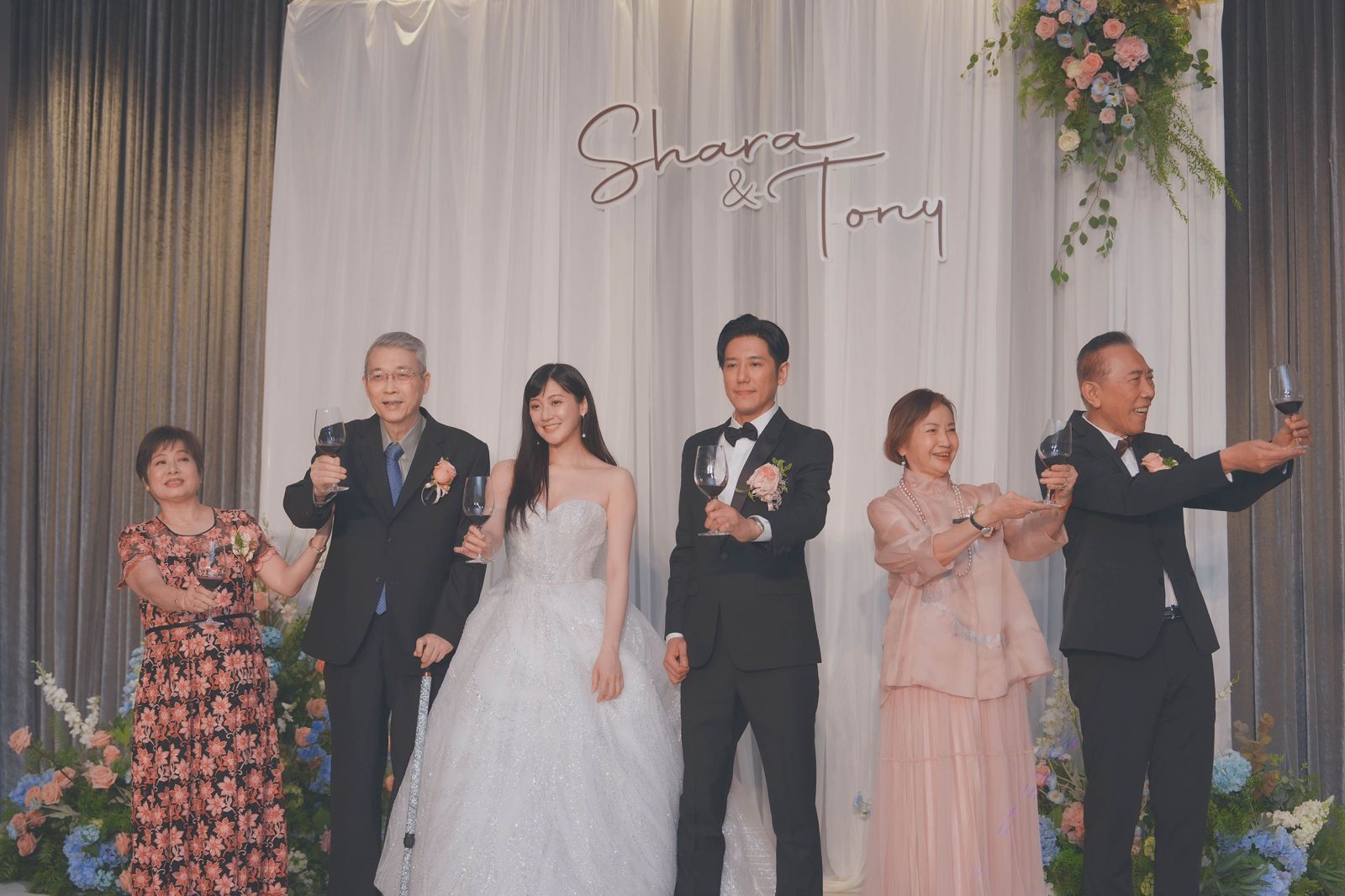 林逸欣和老公Tony日前完成婚禮。劉耀勻攝