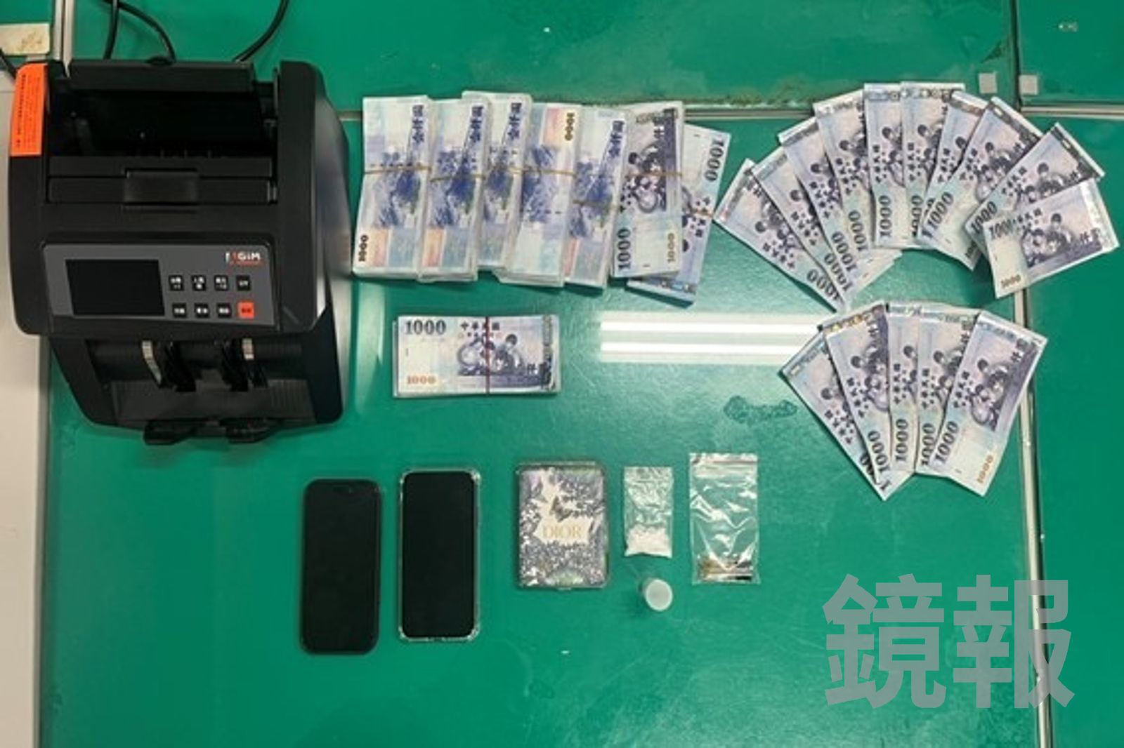 嫌犯半小時前才與被害人面交取得贓款。翻攝畫面