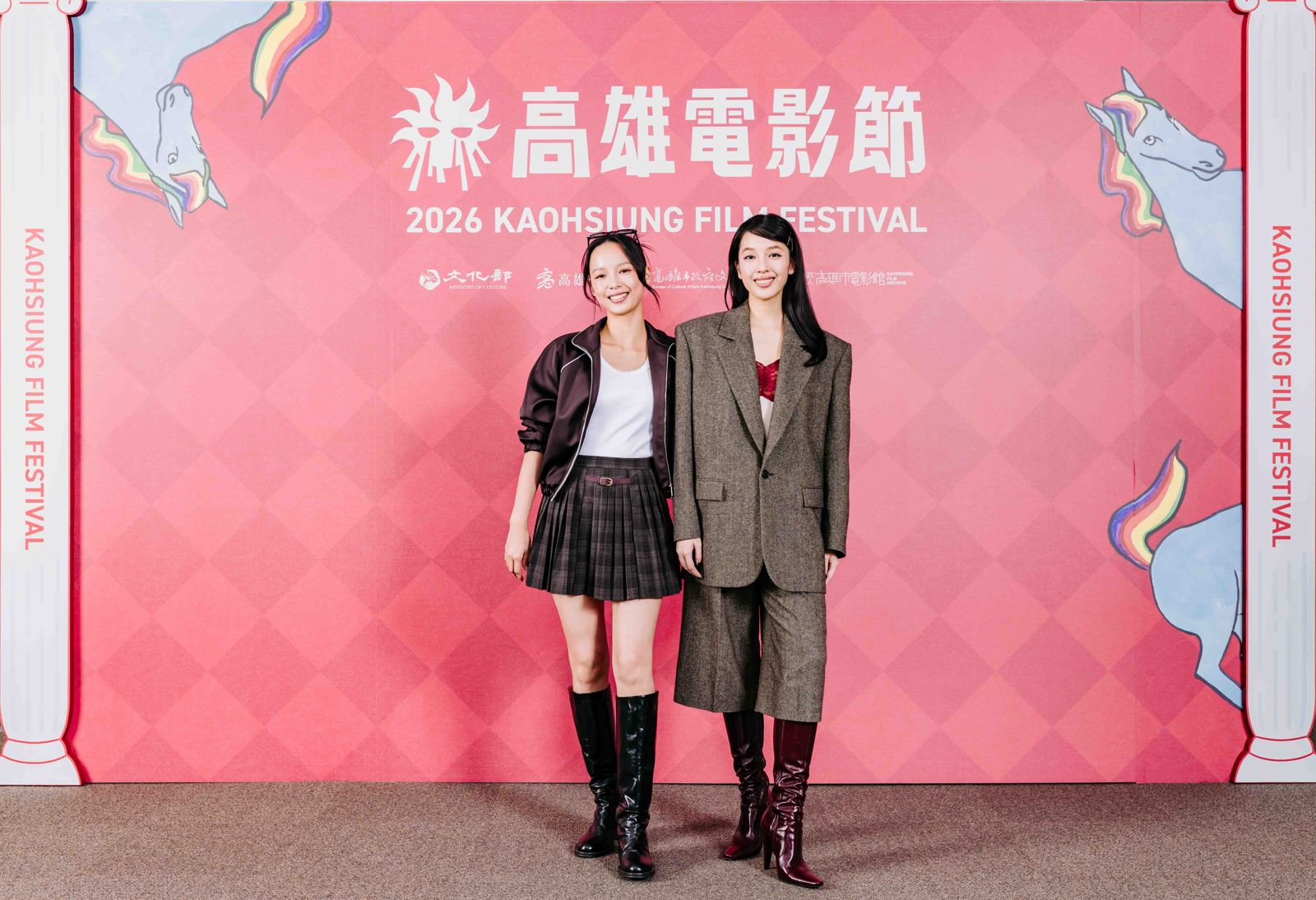 20261025王渝屏(左)與王渝萱親姊妹主演《Mei Mei》中呈現某些真實的姊妹情感。圖/高雄電影節