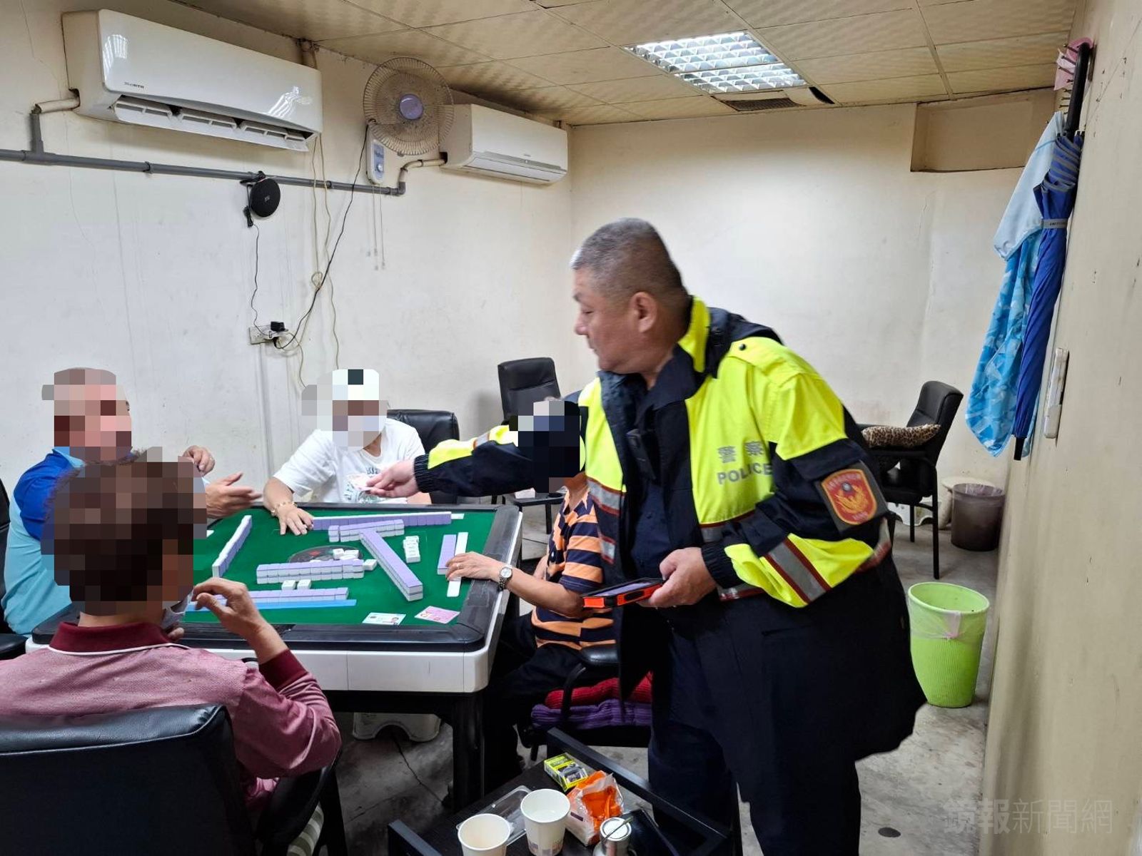 警方接獲賭客糾紛到場。警方提供