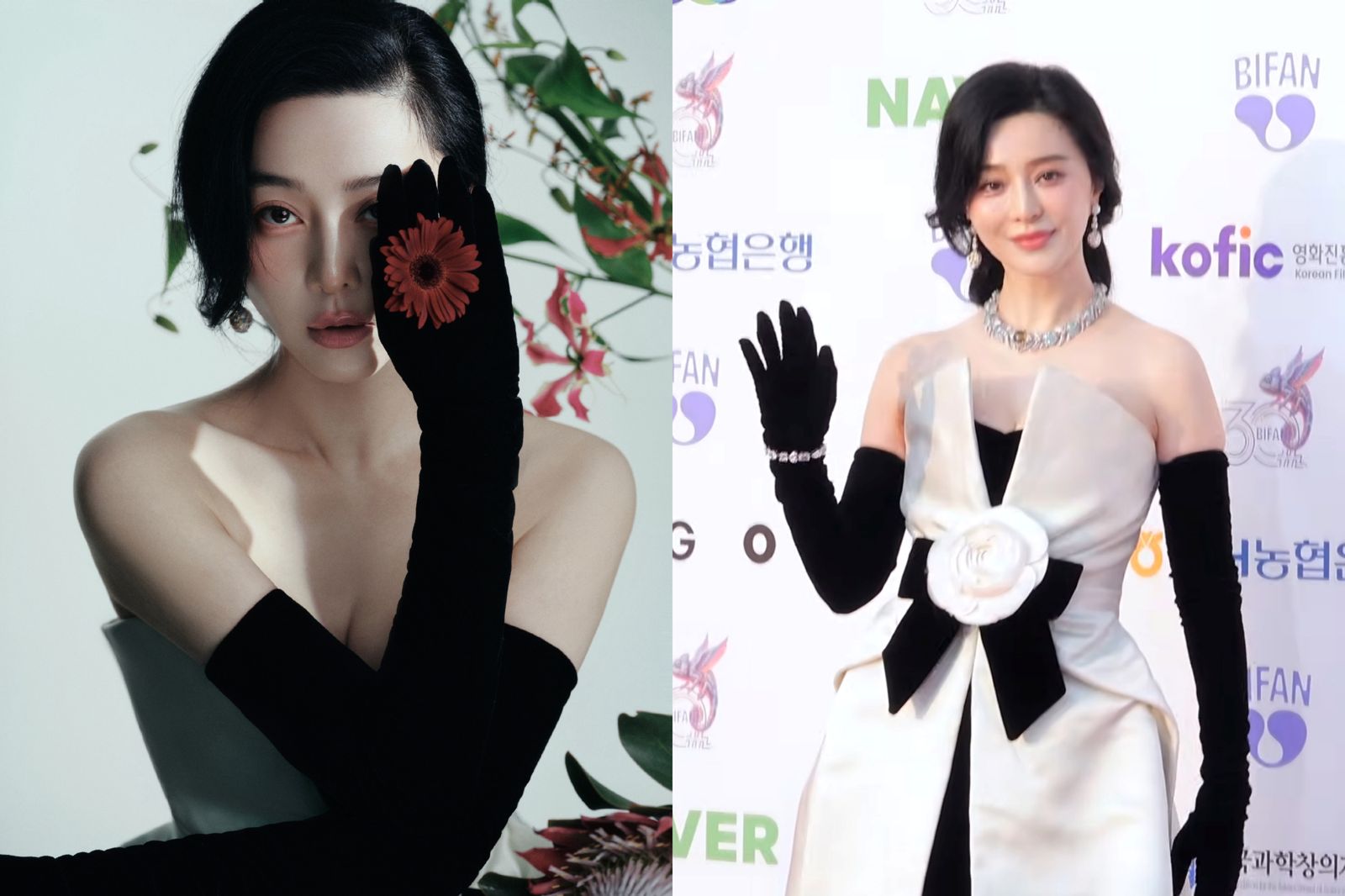44歲「紅毯女王」范冰冰來了!穿1億戰袍空降富川影展撂韓文 親曝30年巧合:好大的緣分
