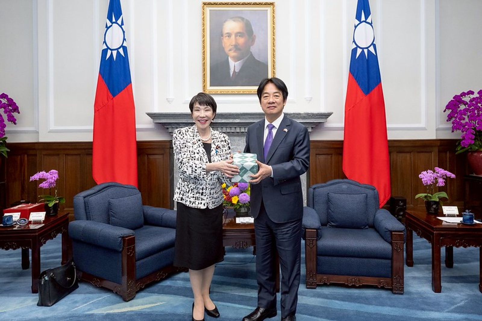 賴清德接見日本議員高市早苗。圖/總統府提供