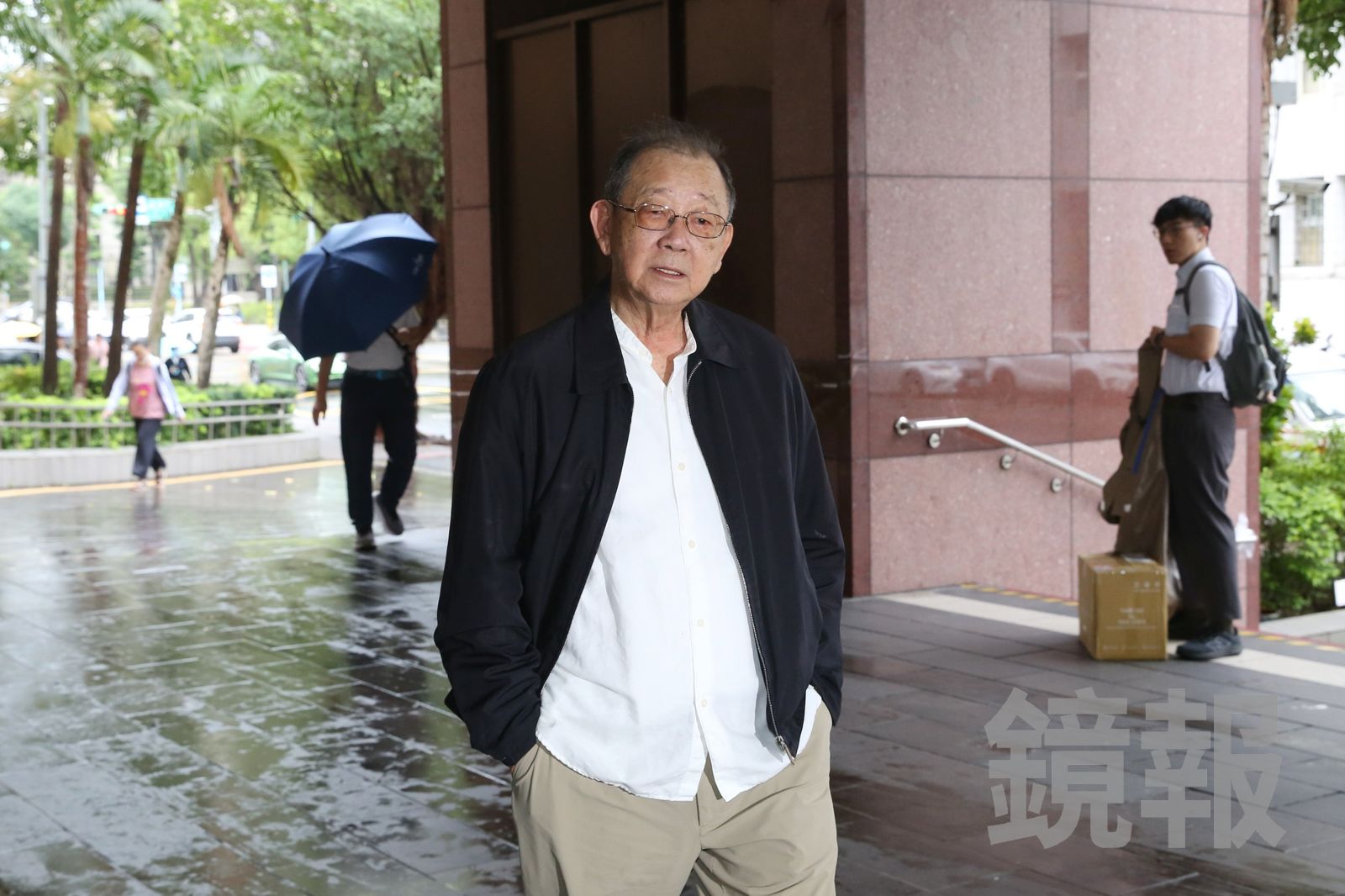 邱復生今天以證人身分出庭作證。董孟航攝