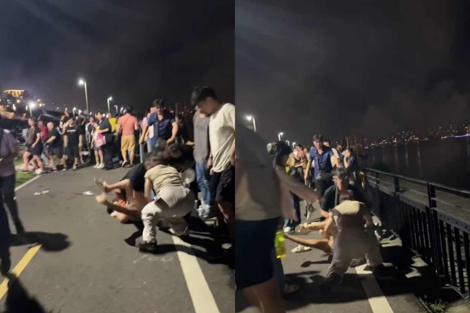 大稻埕煙火節爆情侶大亂鬥！嫩妹遭50歲婦「扯掉一縷長髮」影片瘋傳…爭鬥原因曝光