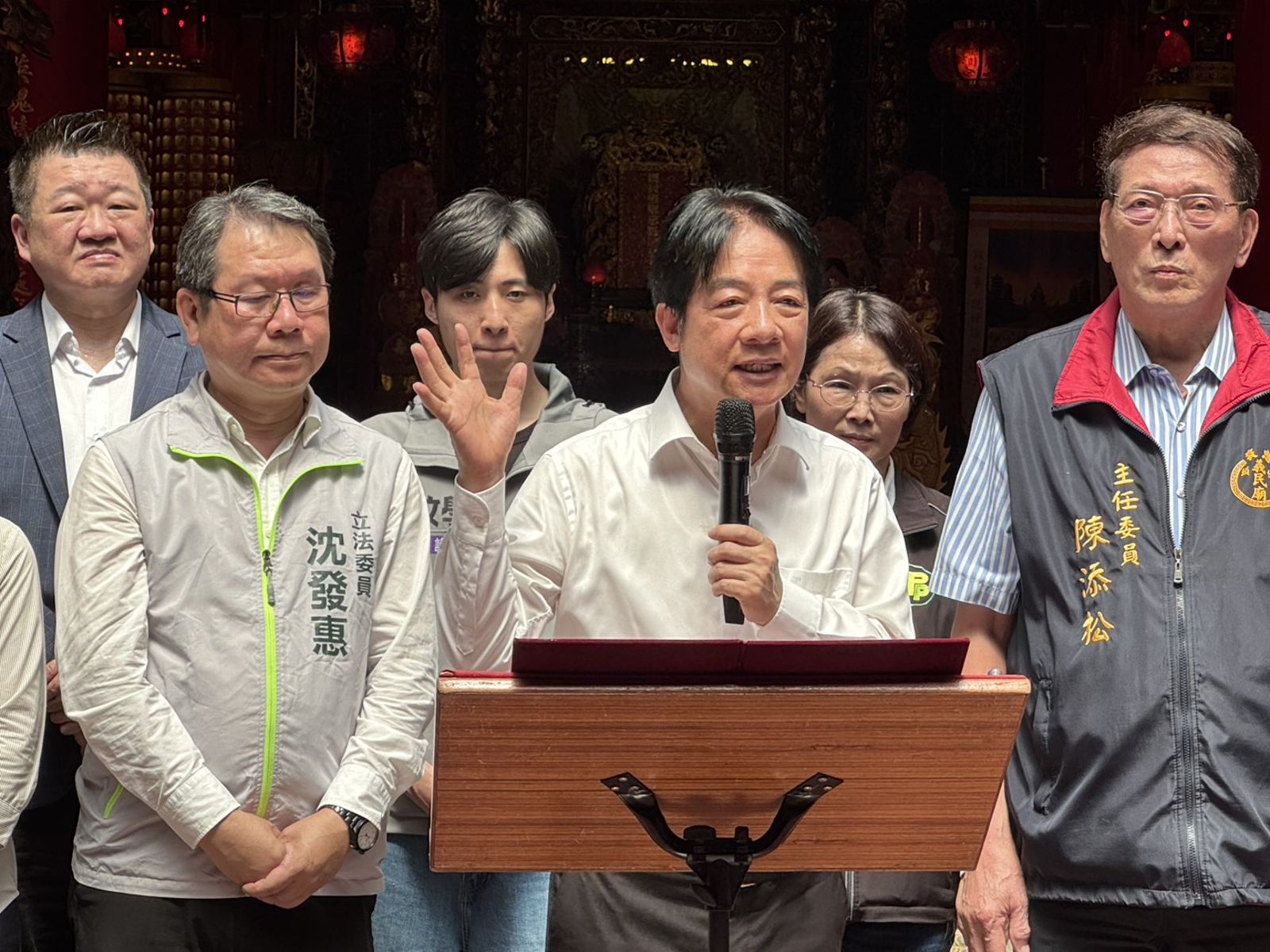 赴苗栗頭份義民廟揭匾 賴清德:讓客家人走出國門