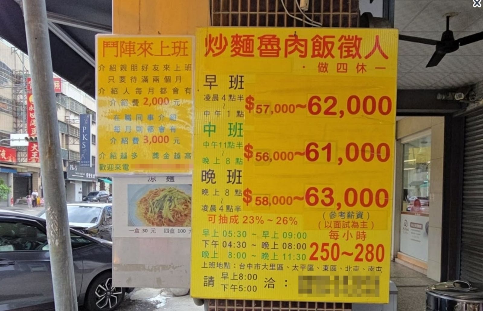 台中炒麵店月薪6.3萬徵人!網曝「地獄級內幕」急勸退:會累死