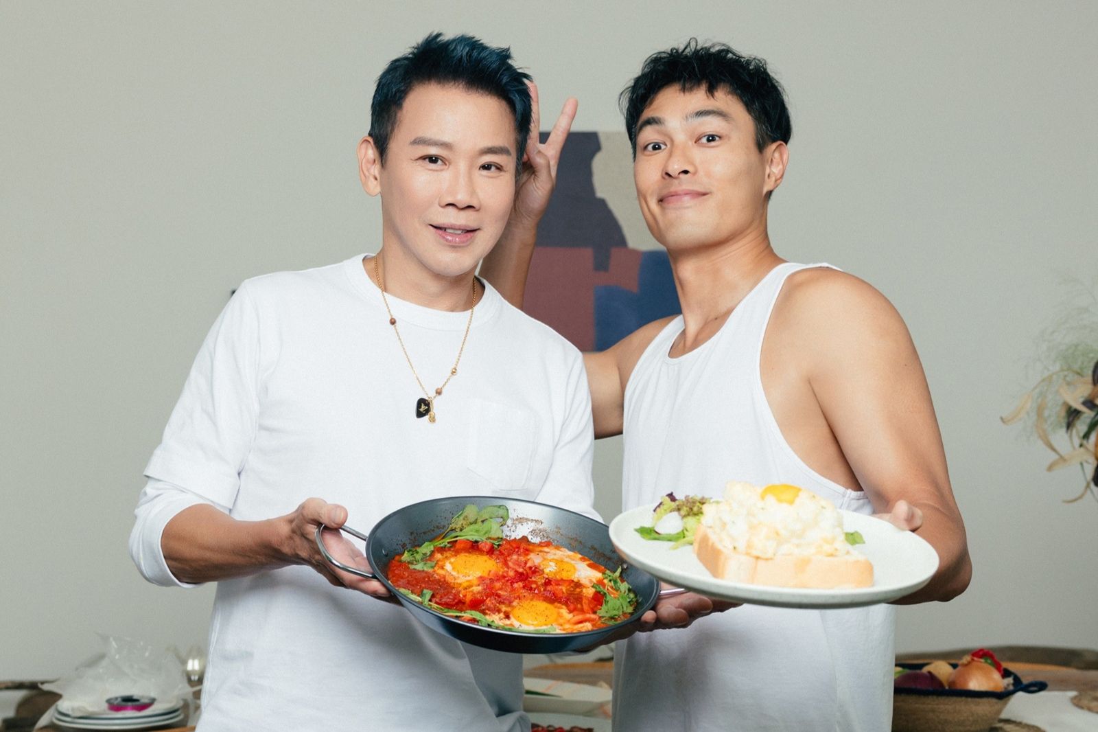 陶喆邀楊祐寧下廚現手藝　拿手菜「蛋蛋料理」竟無人理　