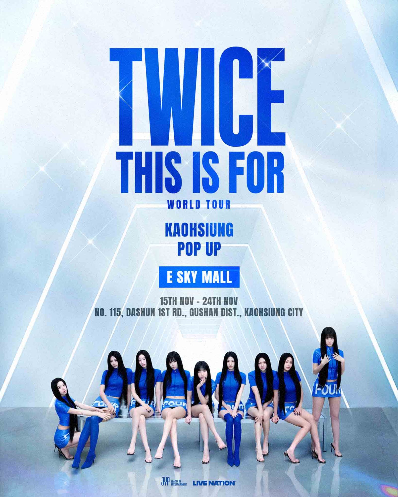 TWICE將在高雄推出期間限定快閃店。Live Nation Taiwan提供