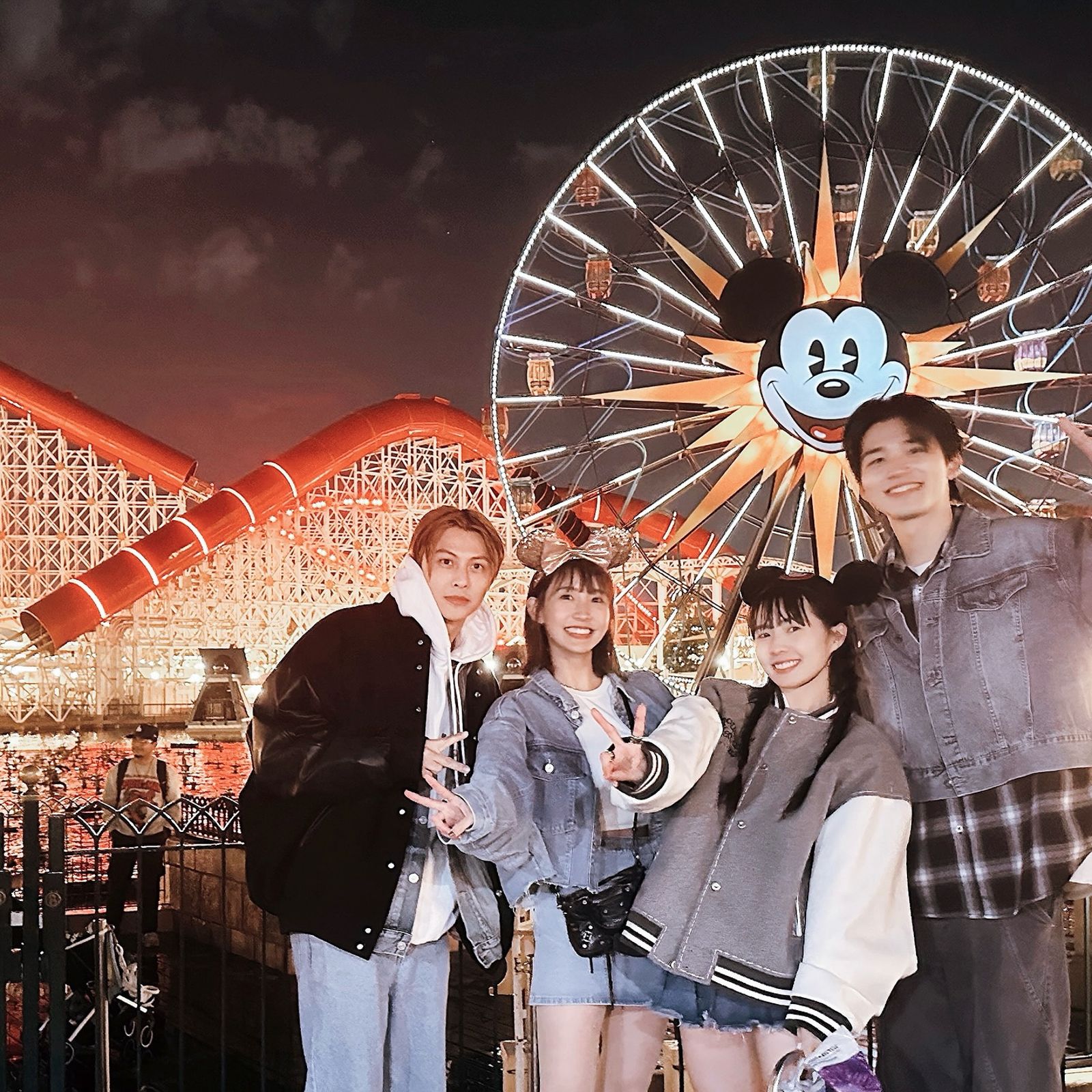 王子（左起）被控與人妻粿粿有不當的感情關係。翻攝IG@meigo.c