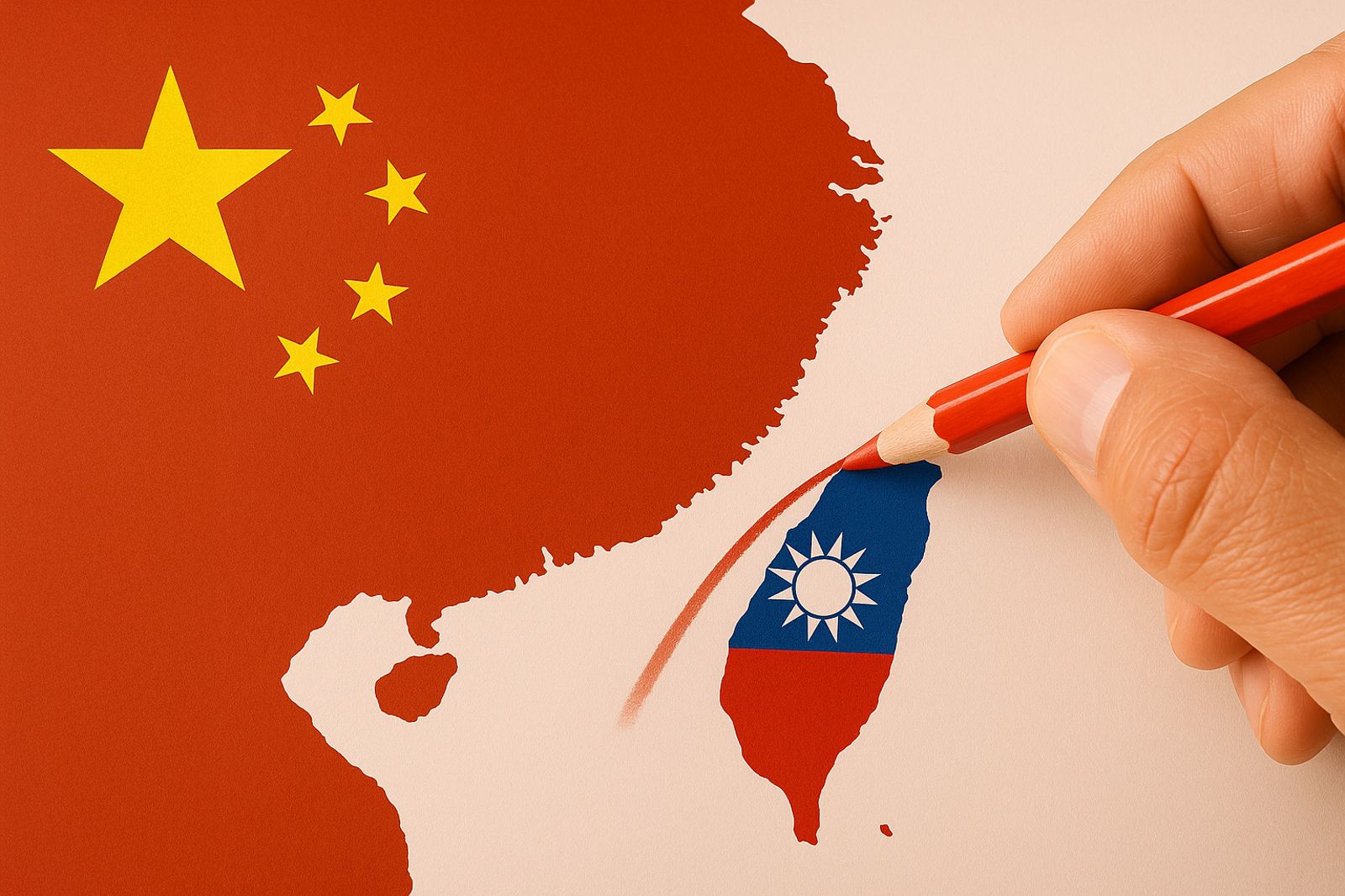 在「非抗即迎」的二元對立框架下，任何對抵抗方式的理性辯論，都可能被扣上「動搖抵抗意志」的帽子。AI生成示意圖
