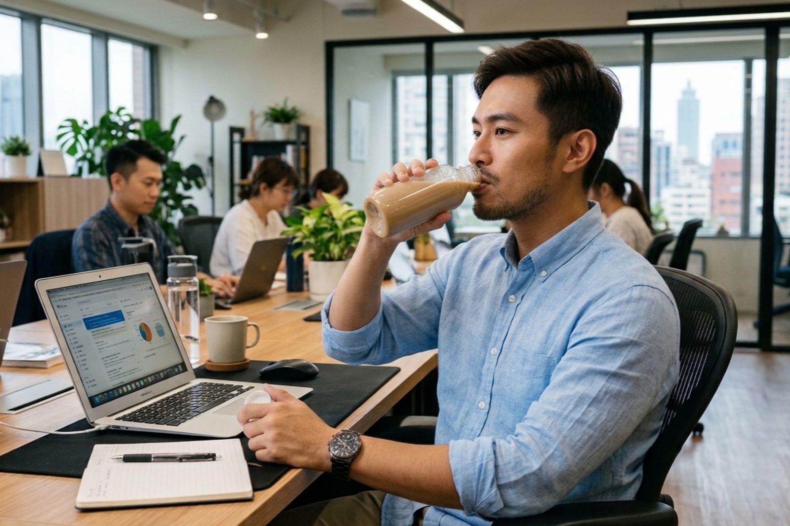 沒喝完的鮮奶、拿鐵、鮮豆漿,在室溫下放置不宜超過2小時,環境溫度高於32°C,更應縮短至1小時。(示意圖)
