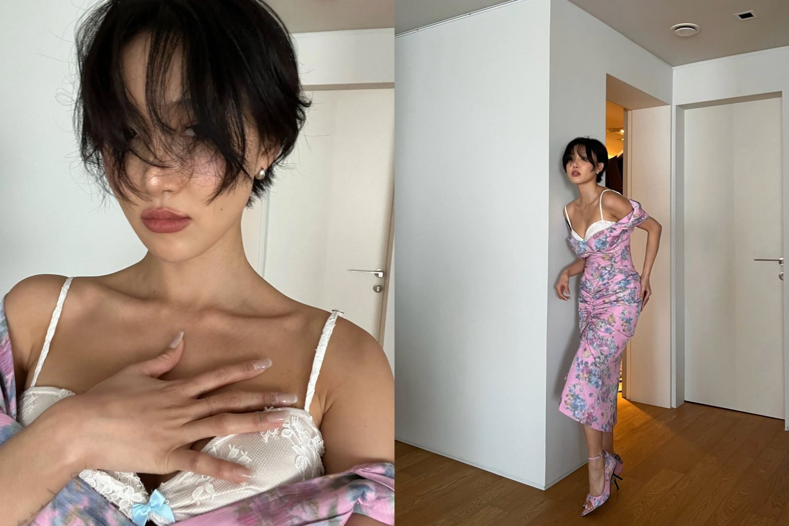 瘦回4字頭太狠！華莎「白Bra」外露辣翻　釣出「張菲舊愛」金元萱狂讚：好美