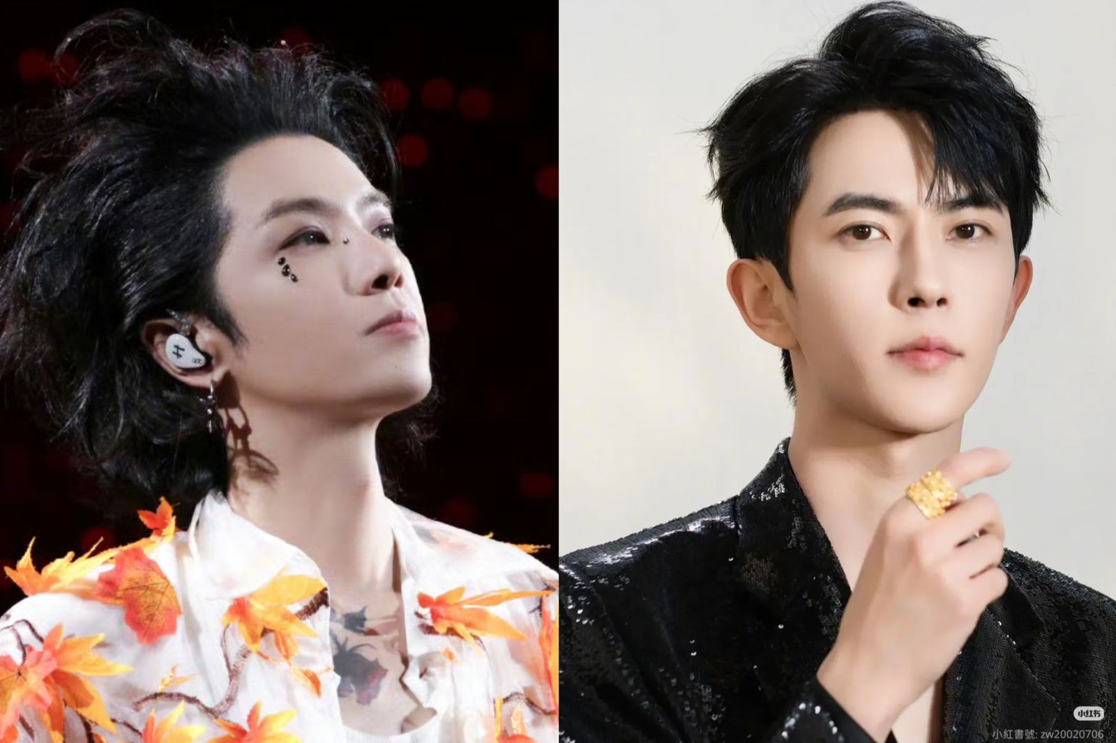 華晨宇特別為演出時的視頻更改畫面內容，疑似哀悼好友于朦朧。翻攝華晨宇微博、小紅書