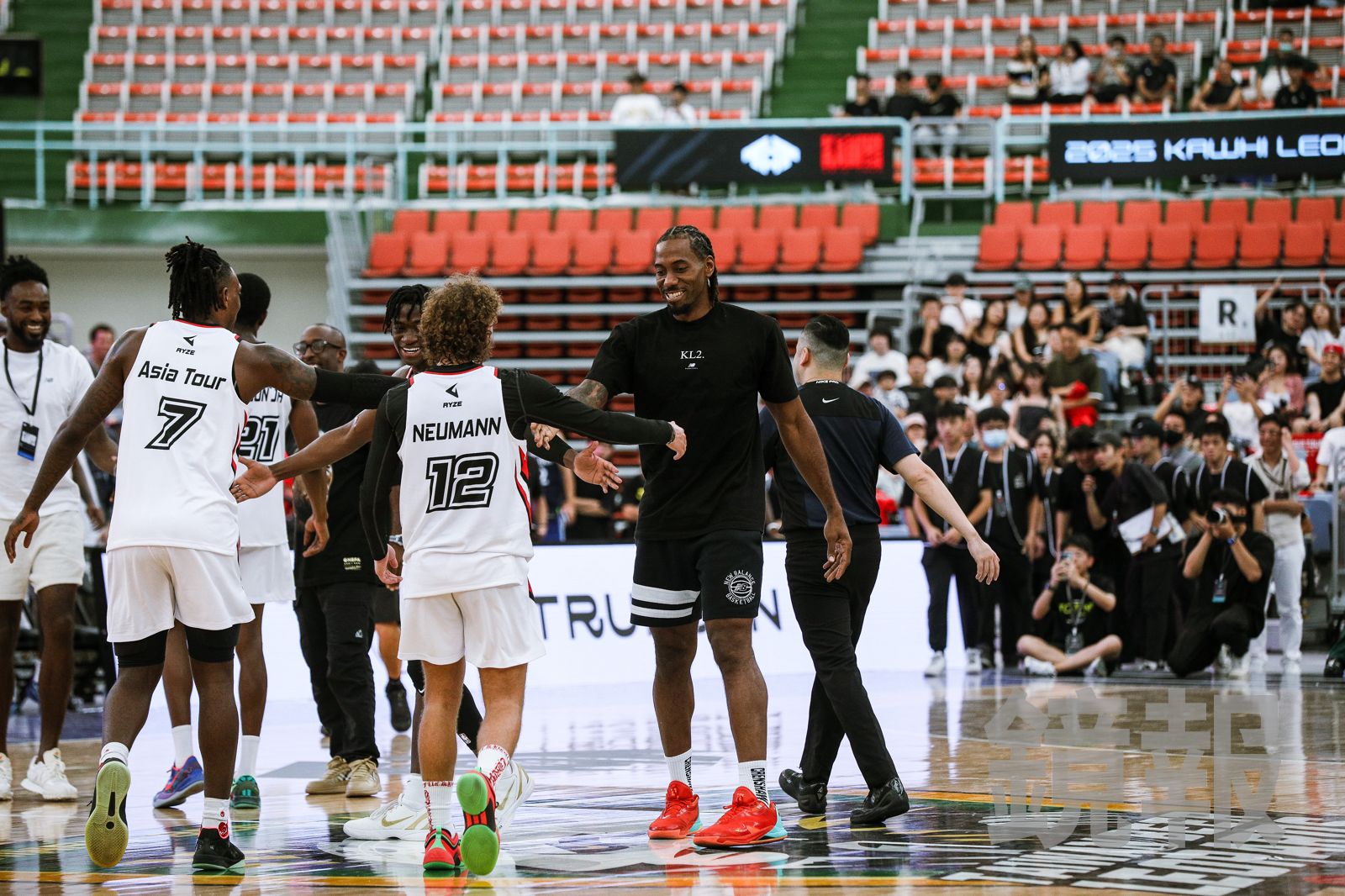 Kawhi Leonard感謝所有球員與球迷的參與。圖/鄒保祥攝