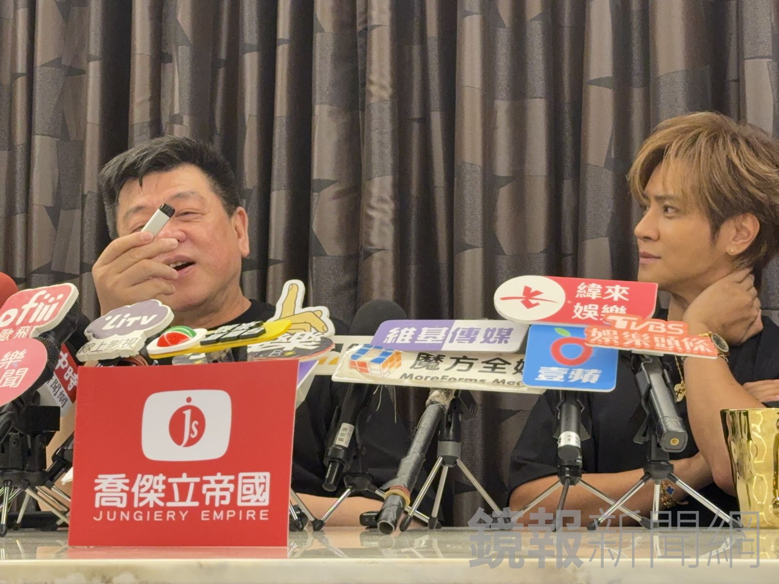 孫德榮（左起）、羅志祥兩人皆已寫好遺囑。潘佳琪攝