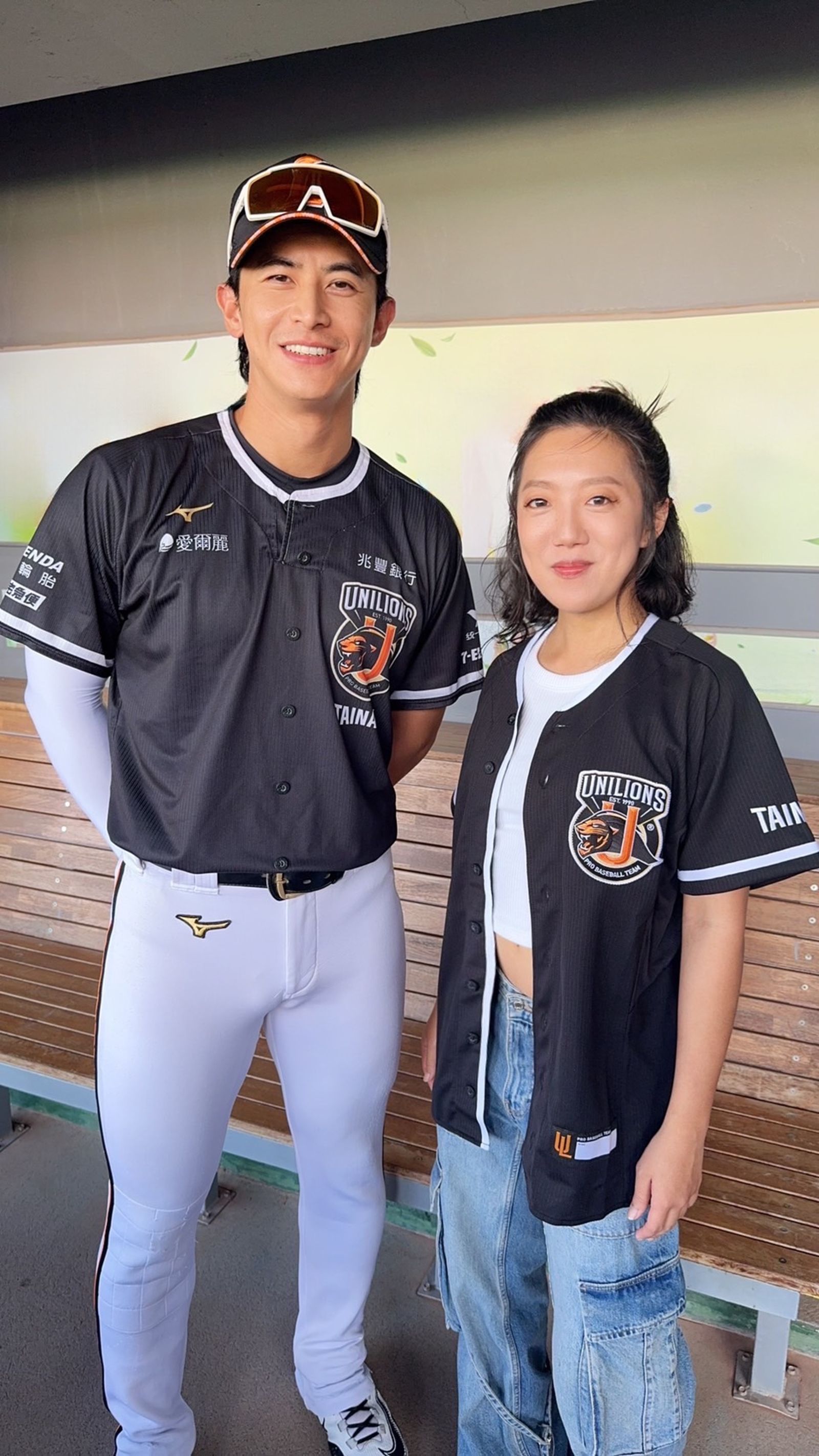 李竺芯與陳傑憲開心合影。統一7-ELEVEN獅提供