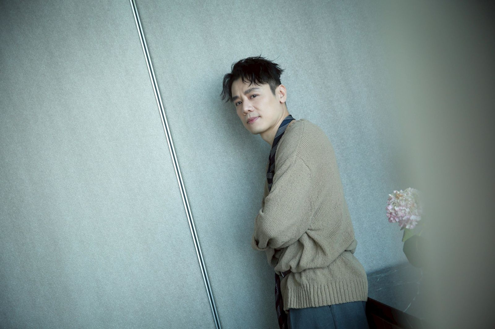 邱志宇16日出席新單曲〈曇花〉媒體見面會。李鍾泉攝