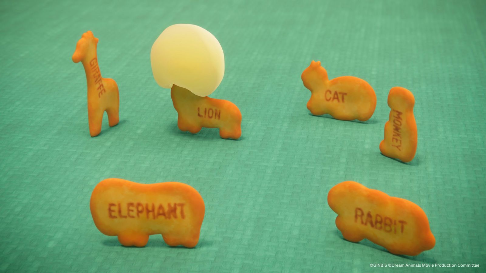 日本國民點心愉快動物餅有47年歷史，每片餅乾都有不同動物形狀與英文。馬棋朵提供