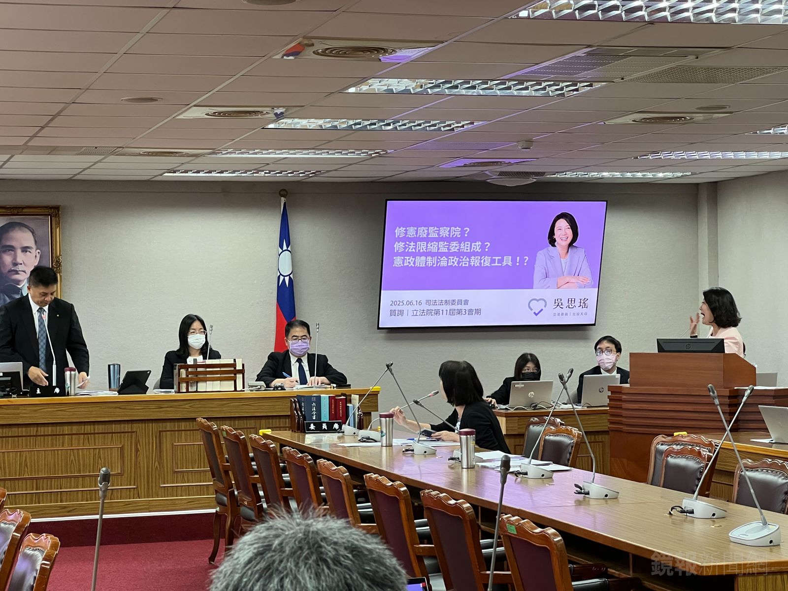 司委會爆口角！吳宗憲嗆「搞不清楚憲法」　吳思瑤拍桌喊：別亂扣帽子