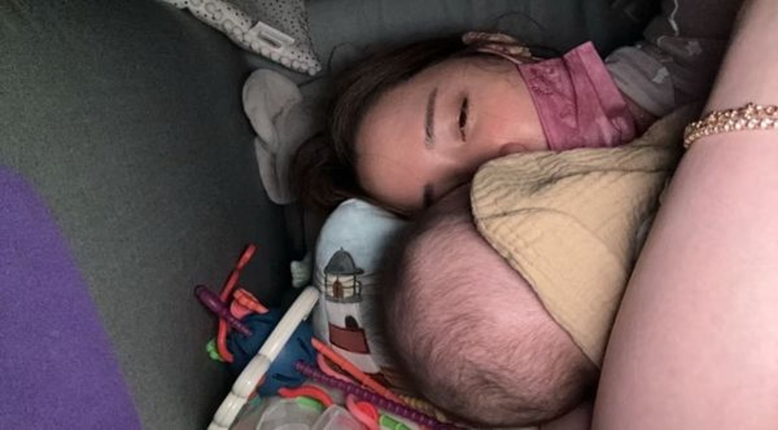 歐陽妮妮看起來十分疲憊。翻攝歐陽妮妮IG