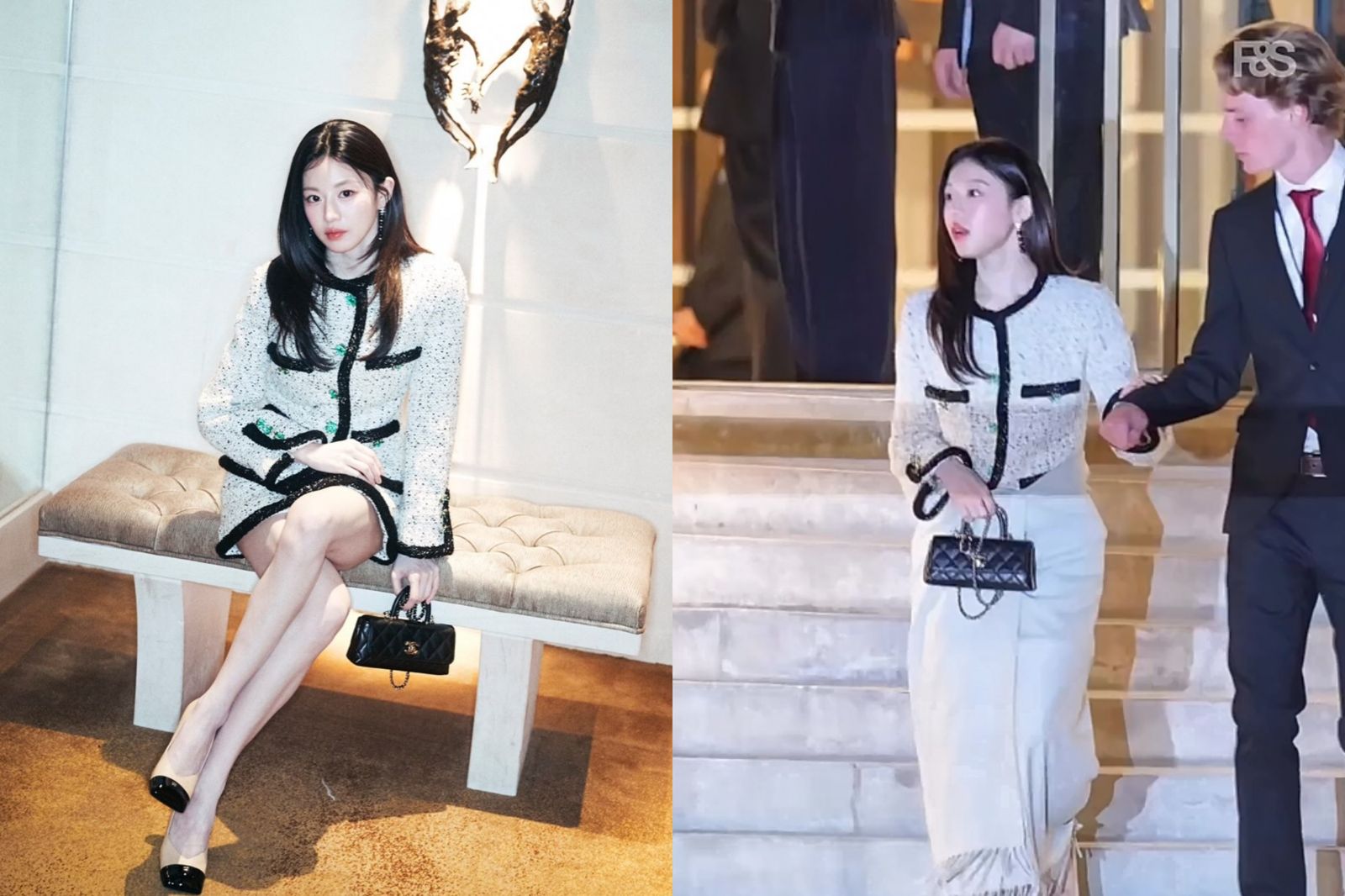 裹毛毯下班全被拍！《愛情怎麼翻譯？》高允貞巴黎時裝週嘟囔「很冷耶」　遮住CHANEL服裝挨轟不專業