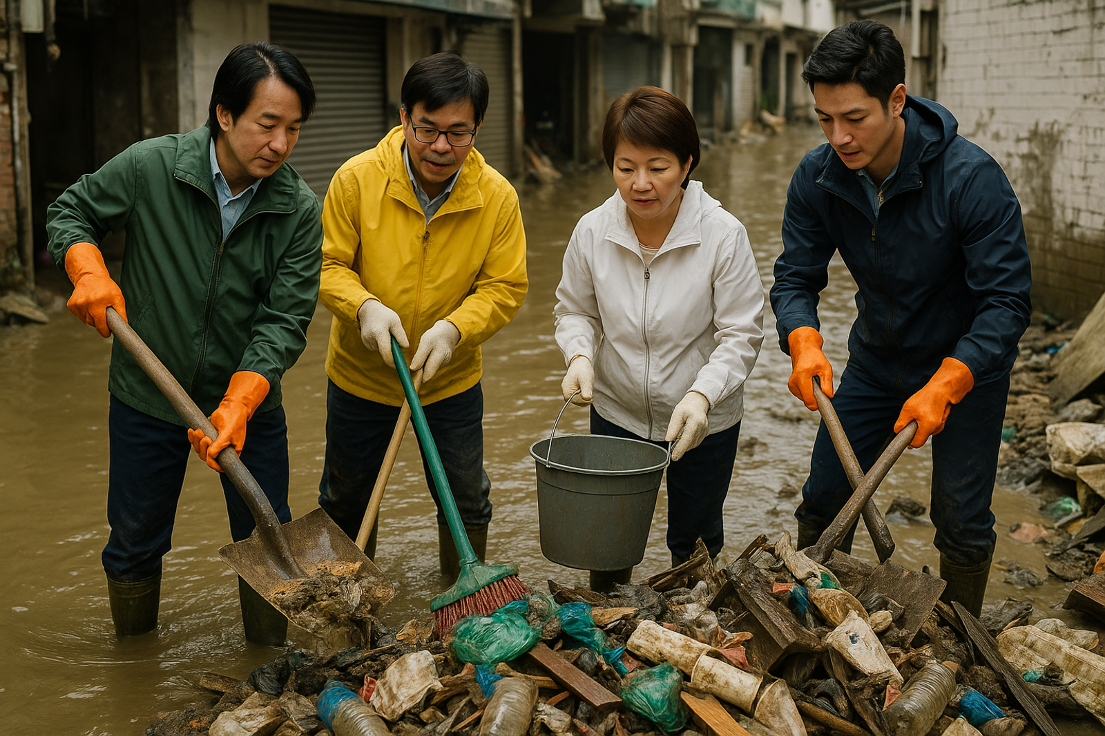 政客指著災區大笑　唱衰口水遠勝強降雨