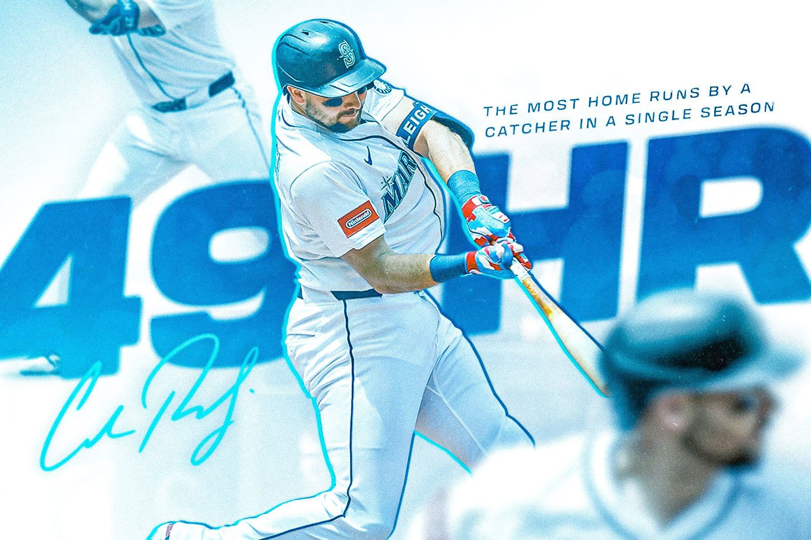 MLB／水手Raleigh單季49轟打破捕手紀錄　接下來挑戰名人堂神獸