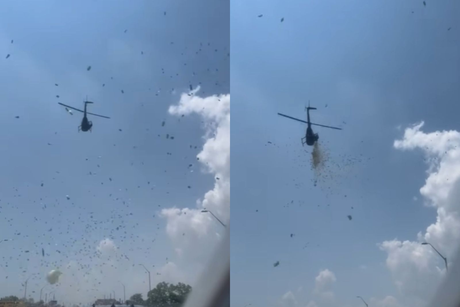 不是炫富！底特律直升機高空「撒錢」　背後原因超感人