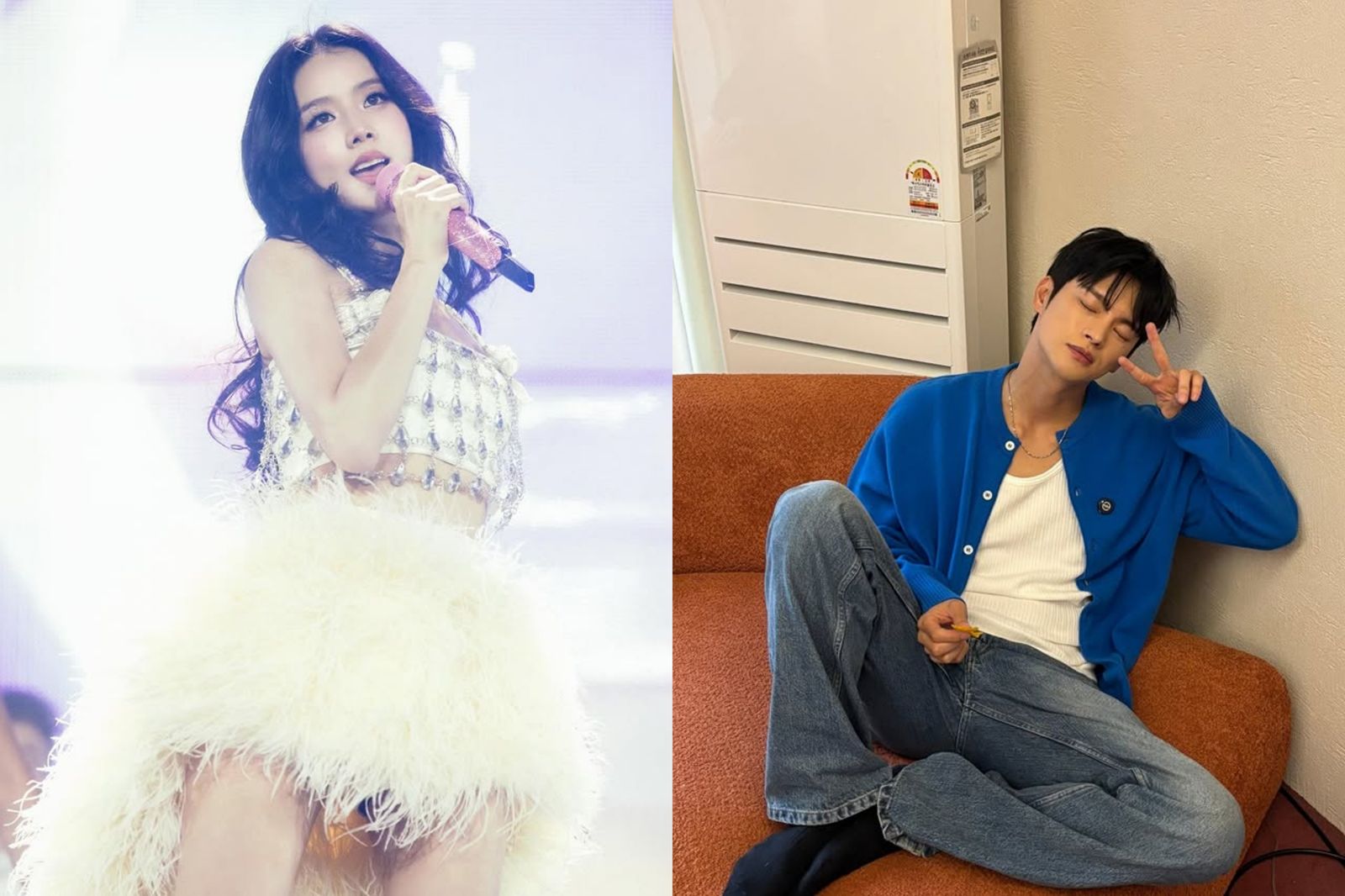 徐仁國(右圖)將與Jisoo合拍新劇《月刊男友》。翻攝IG@seo_cccc、sooyaaa__