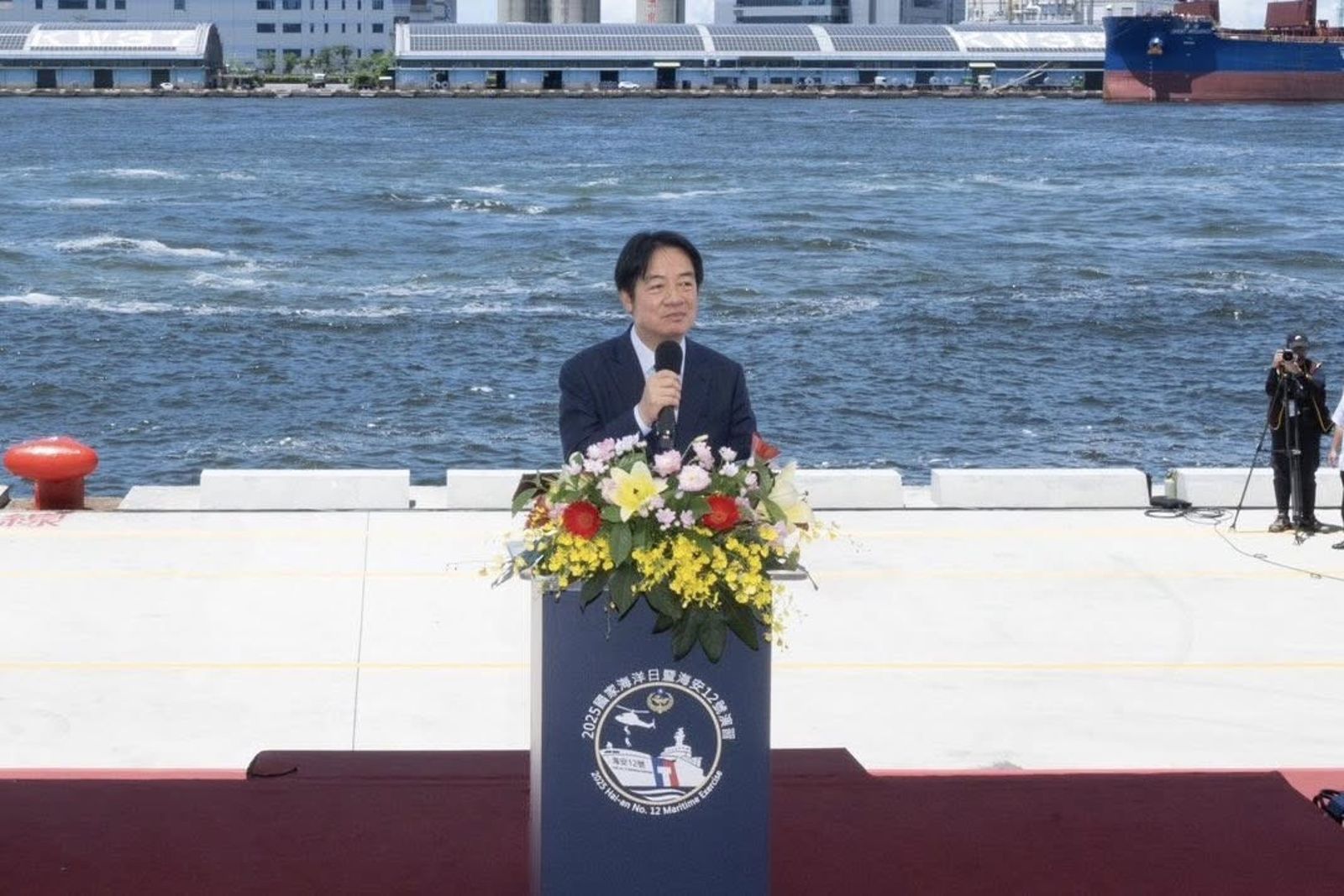 賴清德視導海安12號演習 喊話朝野支持特別預算「當海巡最強後盾」